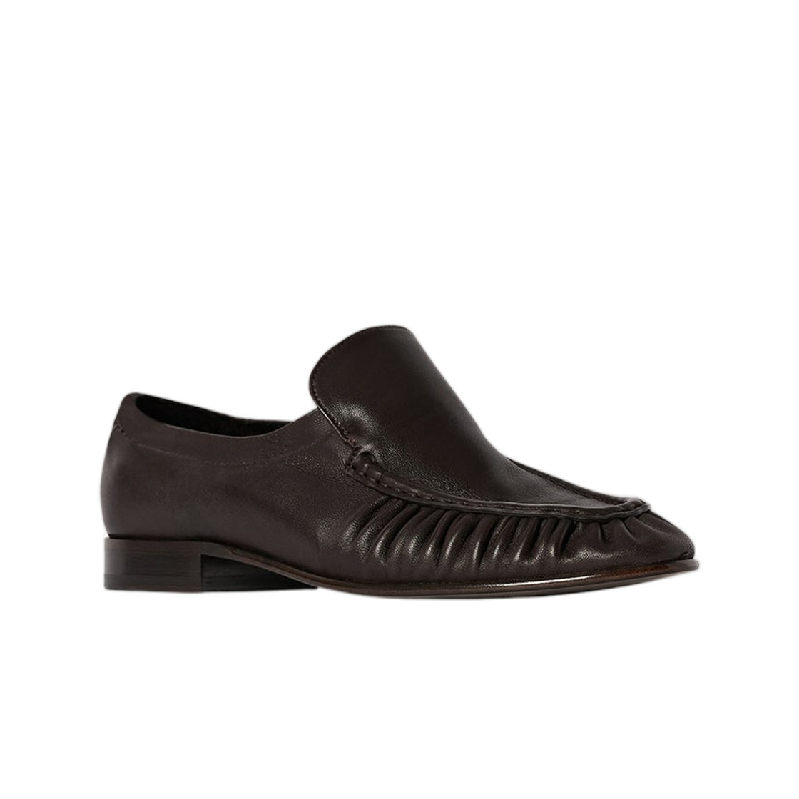 (W) 더 로우 소프트 모카신 투 래커 브라운((W) The Row Soft Moccasin Two Lacquer Brown) - 3