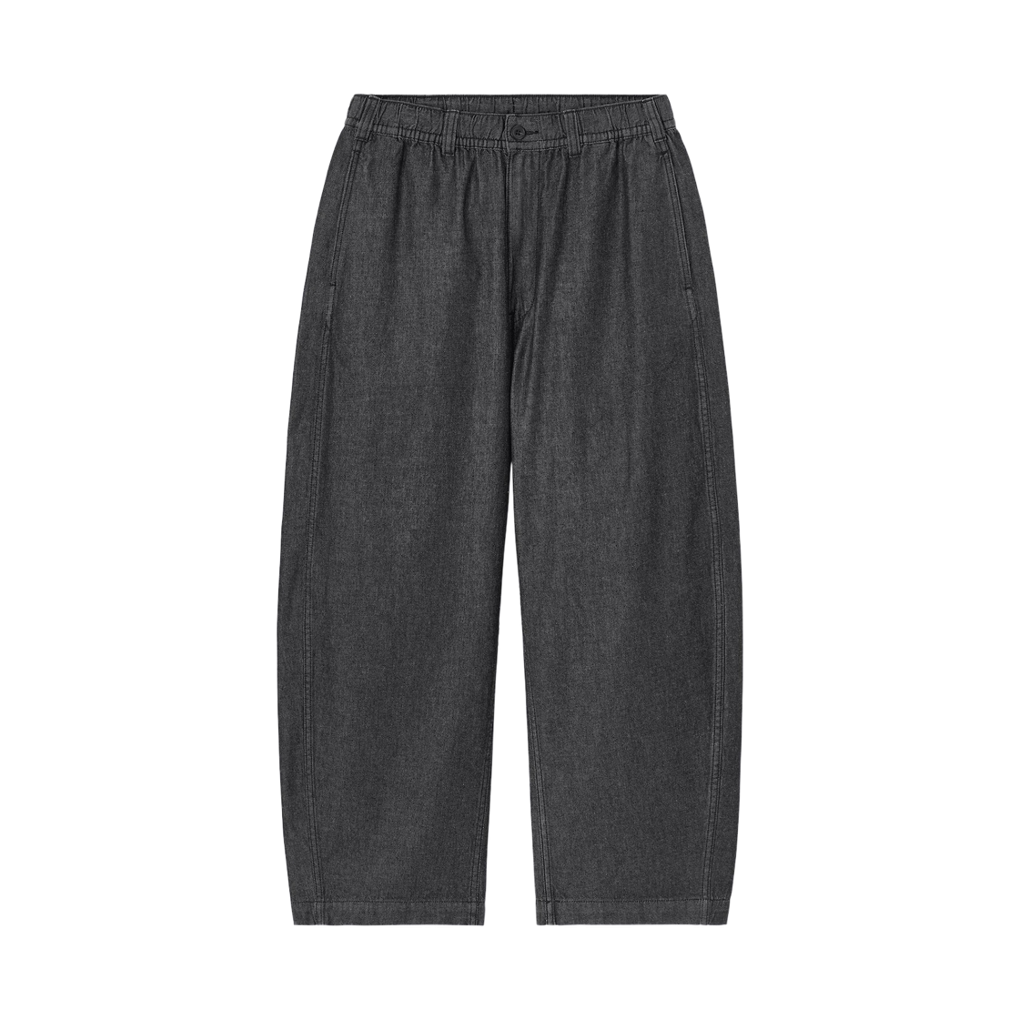 359235-08 GU Light Denim Barrel Relaxed Pants Dark Gray