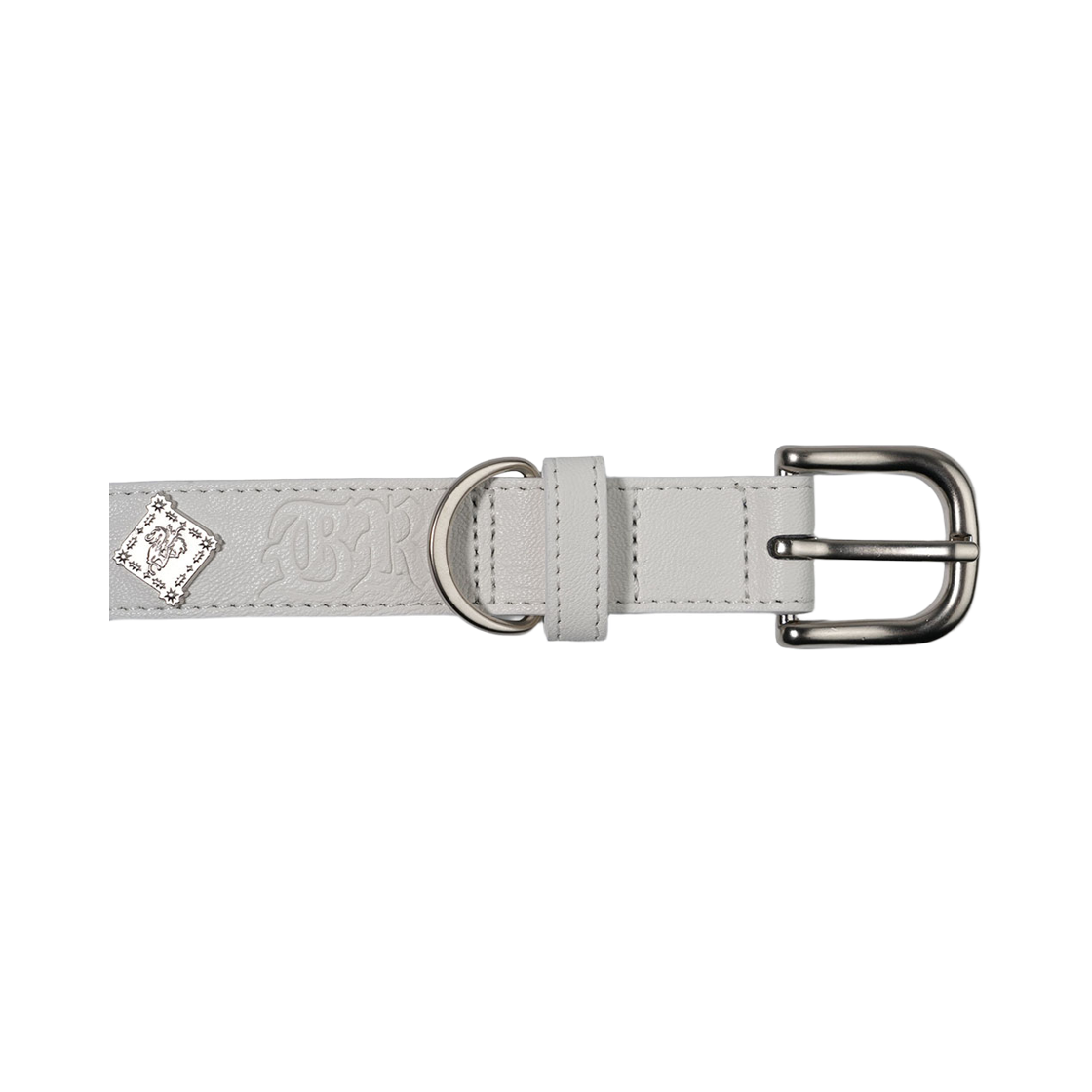 비에스래빗 시그너쳐 리벳 비건 레더 독 카라 화이트(Bsrabbit Signature Rivet Vegan Leather Dog Collar White) - 5