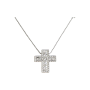 Damiani 20073470 18K White Gold 1.26 Carat Belle Epoque Unisex Necklace