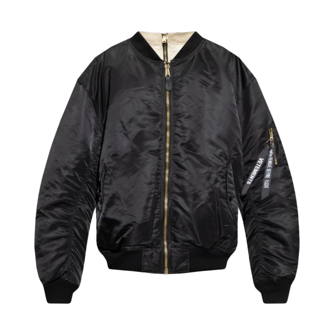베트멍 리버시블 봄버 자켓 블랙(Vetements Reversible Bomber Jacket Black)