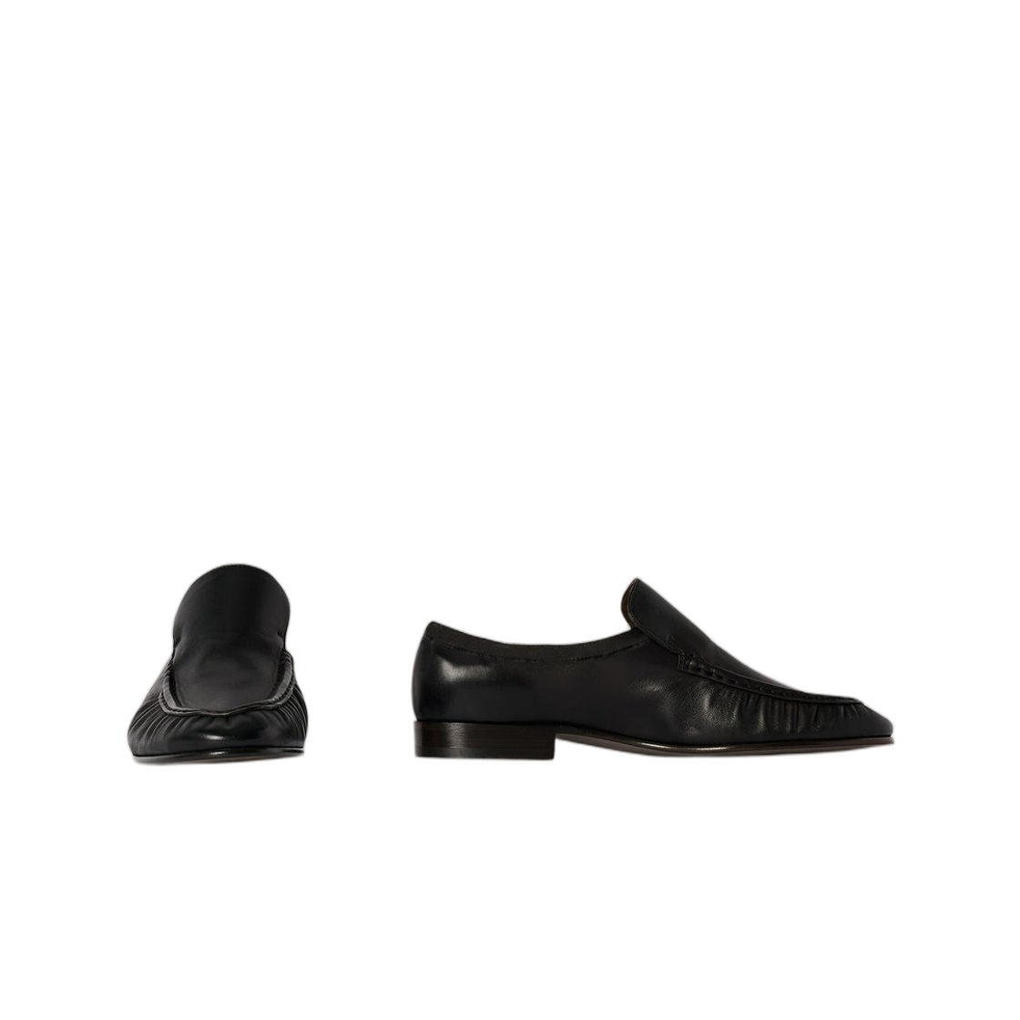 (W) 더 로우 소프트 모카신 투 블랙((W) The Row Soft Moccasin Two Black) - 2