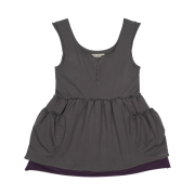 COYSEIO Shirring Pocket Sleeveless Charcoal