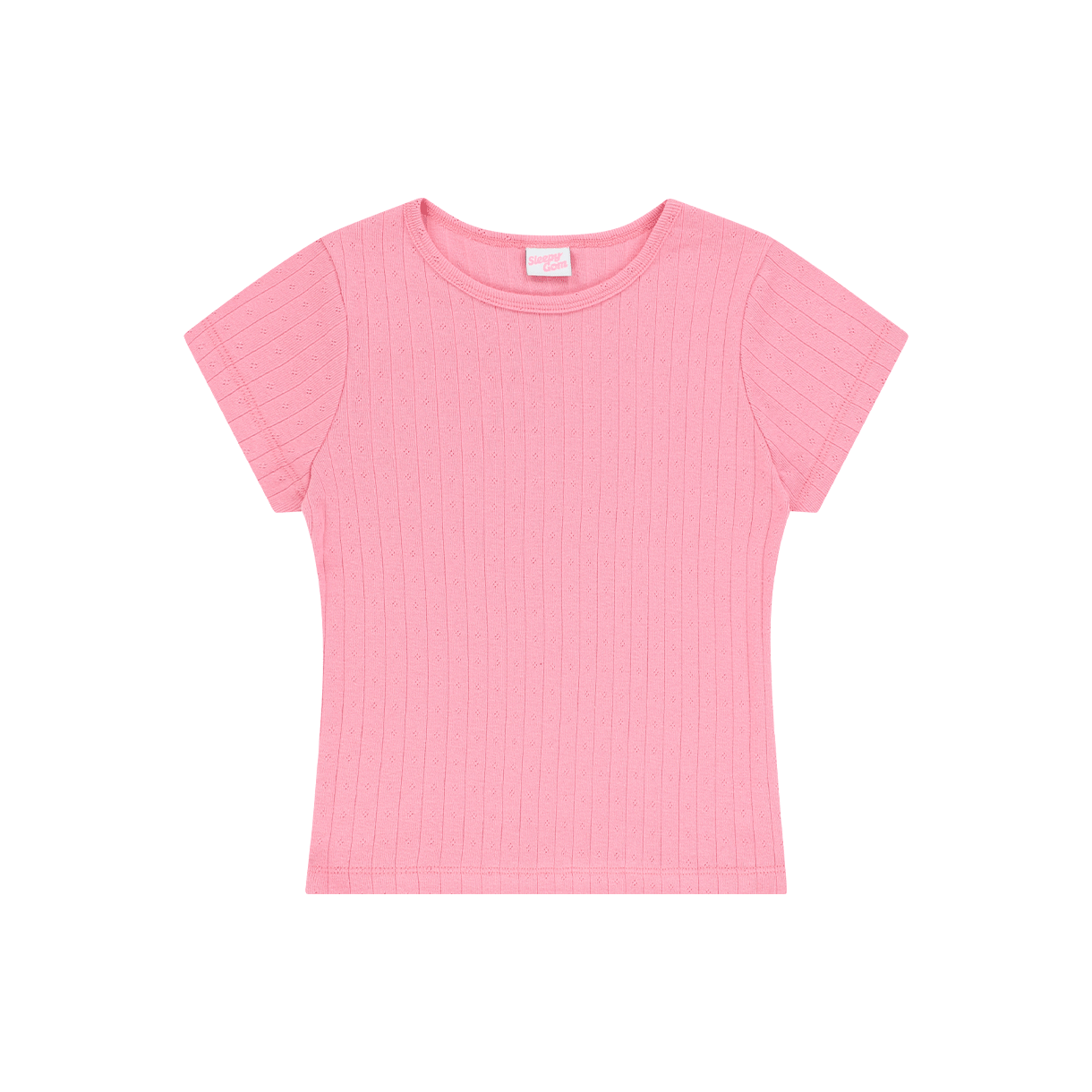 슬리피곰 퓨어 숏 슬리브 티 핑크(Sleepygom Pure short sleeve t pink)