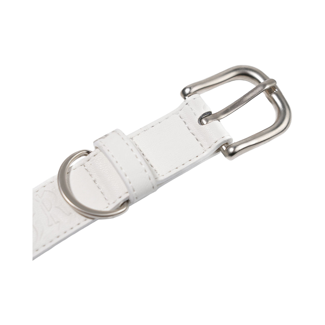 비에스래빗 시그너쳐 리벳 비건 레더 독 카라 화이트(Bsrabbit Signature Rivet Vegan Leather Dog Collar White) - 4