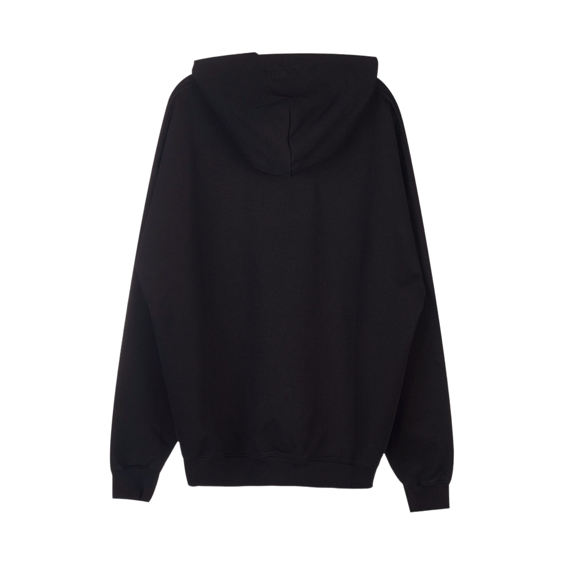 베트멍 스몰 자수 로고 후디 블랙(Vetements Small Embroidered Logo Hoodie Black) - 2