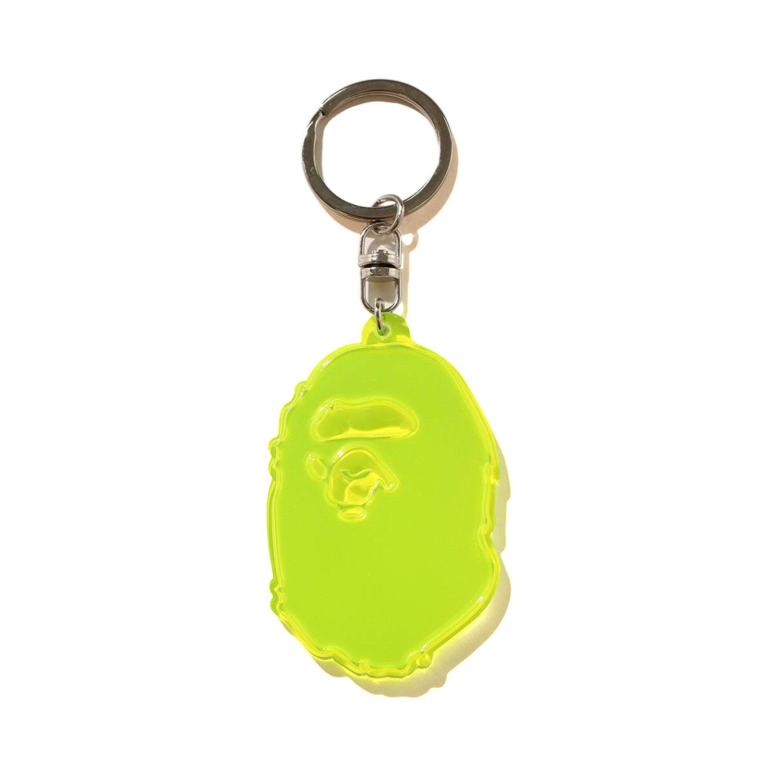 - BAPE Ape Head Reflective Keychain Yellow