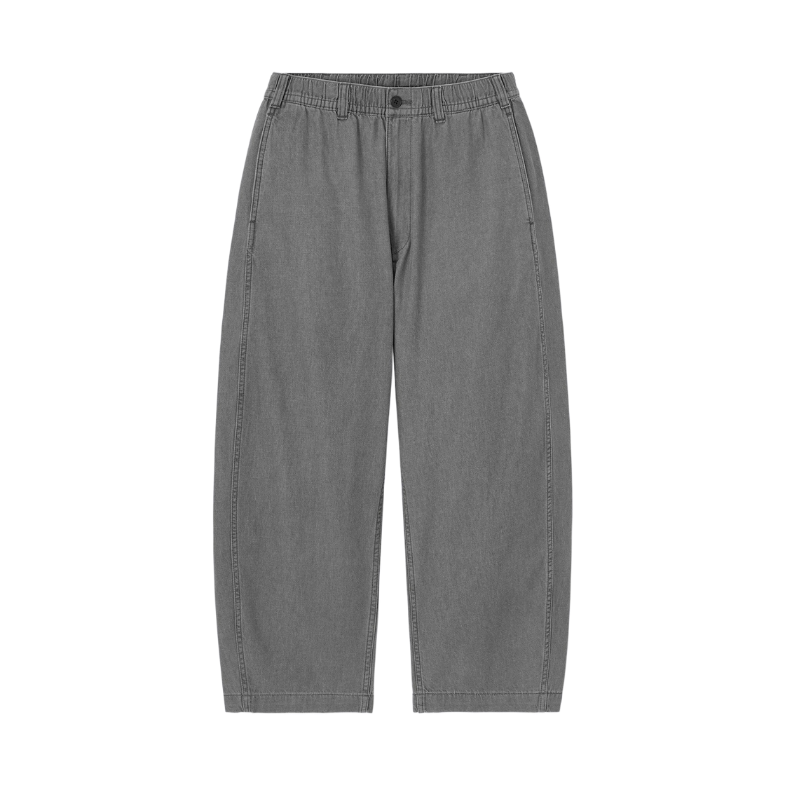 359235-06 GU Light Denim Barrel Relaxed Pants Gray