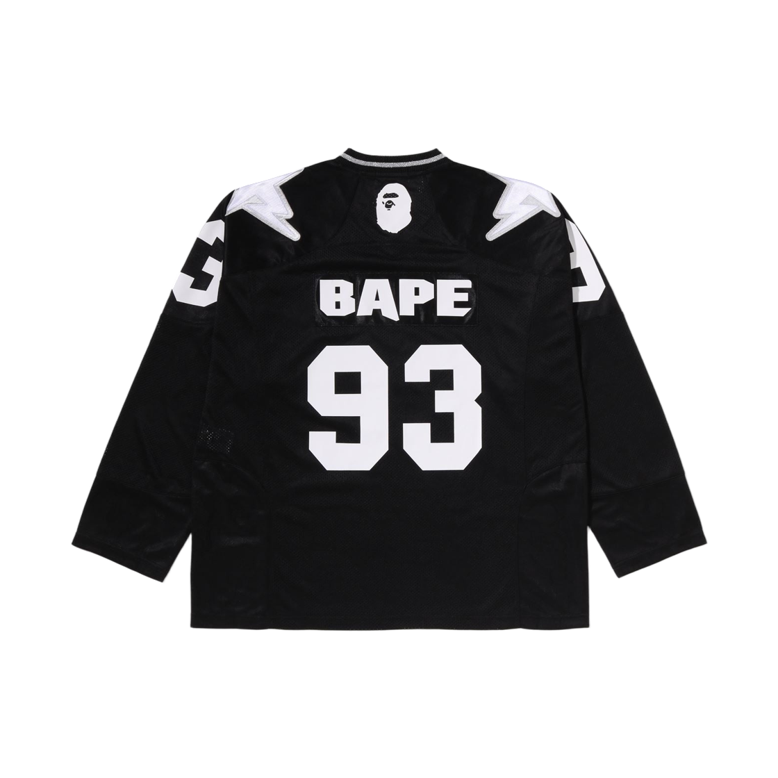 베이프 라인 카모 멀티 로고 크롭 핏 풋볼 저지 블랙(BAPE Line Camo Multi Logo Cropped Fit Football Jersey Black) - 2