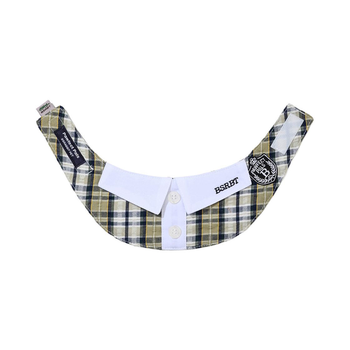 비에스래빗 펫 넥 카라 체크 베이지(Bsrabbit Pet Neck Collar Check Beige) - 1