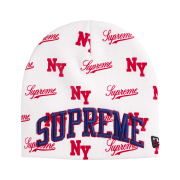 Supreme New Era Monogram Beanie White - 26SS