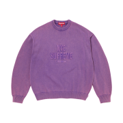 Supreme Overdyed Raised Sweater Purple - 26SS