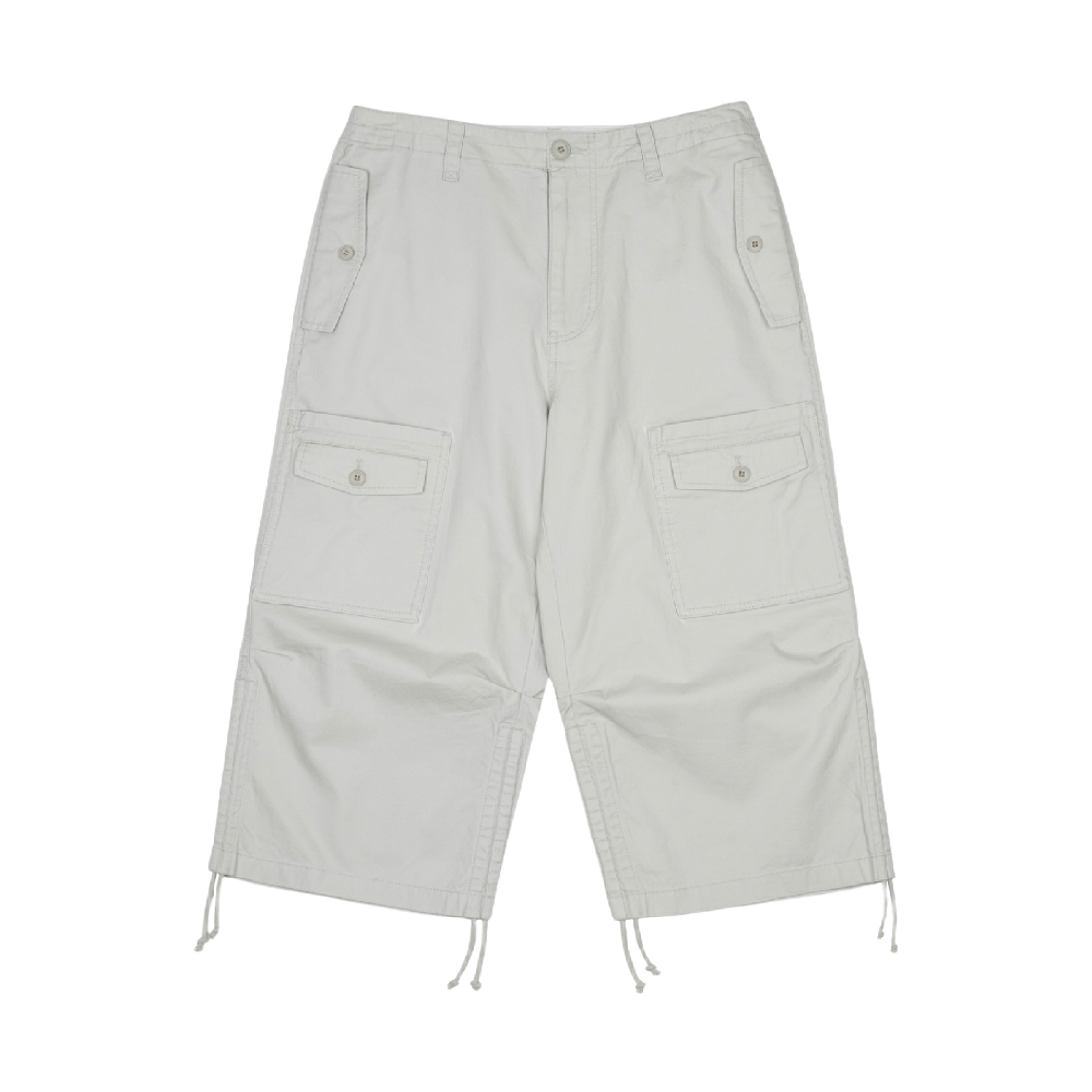 코이세이오 카프리 카고 팬츠 라이트 그레이(COYSEIO Capri Cargo Pants Light Grey)