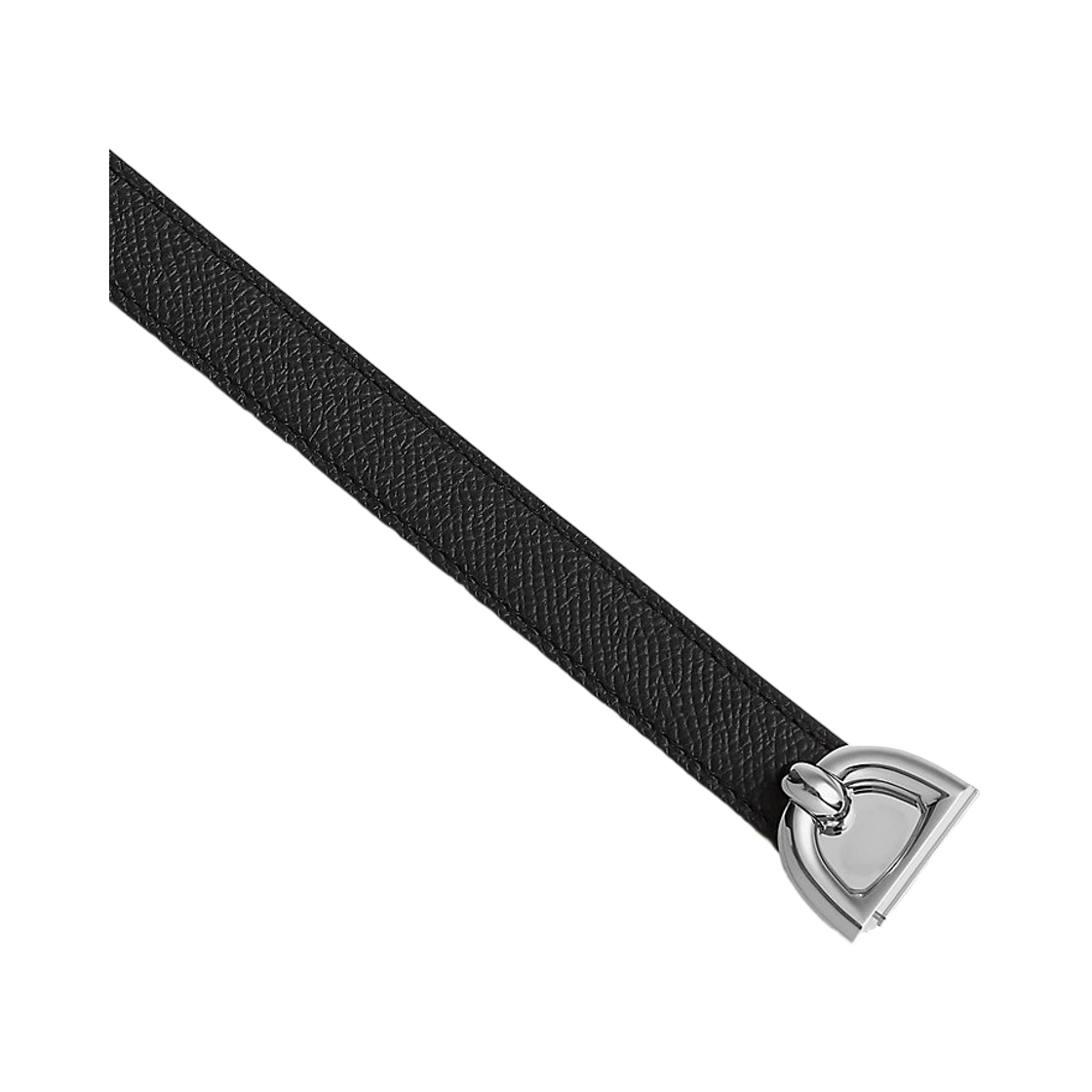 에르메스 탈라사 18 벨트 앱송 카프스킨 실버 피니쉬 & 팔라듐 하드웨어 누아(Hermes Thalassa 18 Belt Epsom Calfskin Silver Finish & Palladium Noir) - 2