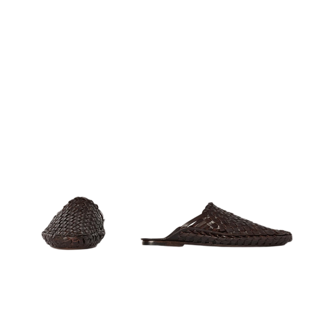 더 로우 우븐 슬립 온 슈 래커 브라운(The Row Woven Slip On Shoe Lacquer Brown) - 2