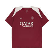 Jordan x Paris Saint-Germain Strike Fourth Dri-Fit Football Knit Short Sleeve Top Wings Jordan Red Phantom (Non Marking Ver.)