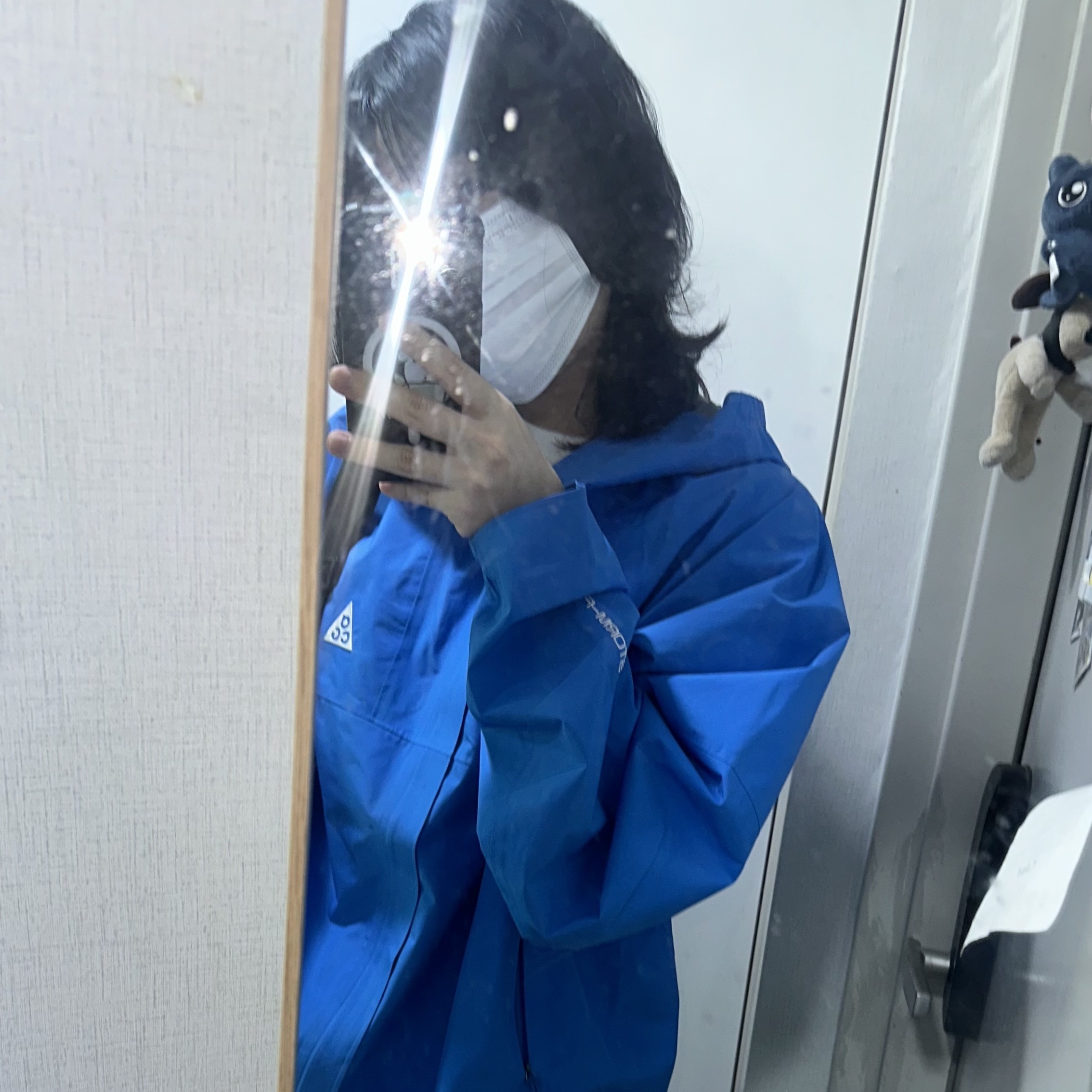 Nike ACG Storm-Fit ADV Cascade Rains Full Zip Jacket Light Photo Blue Summit White - Asia 착용 스타일 - 2