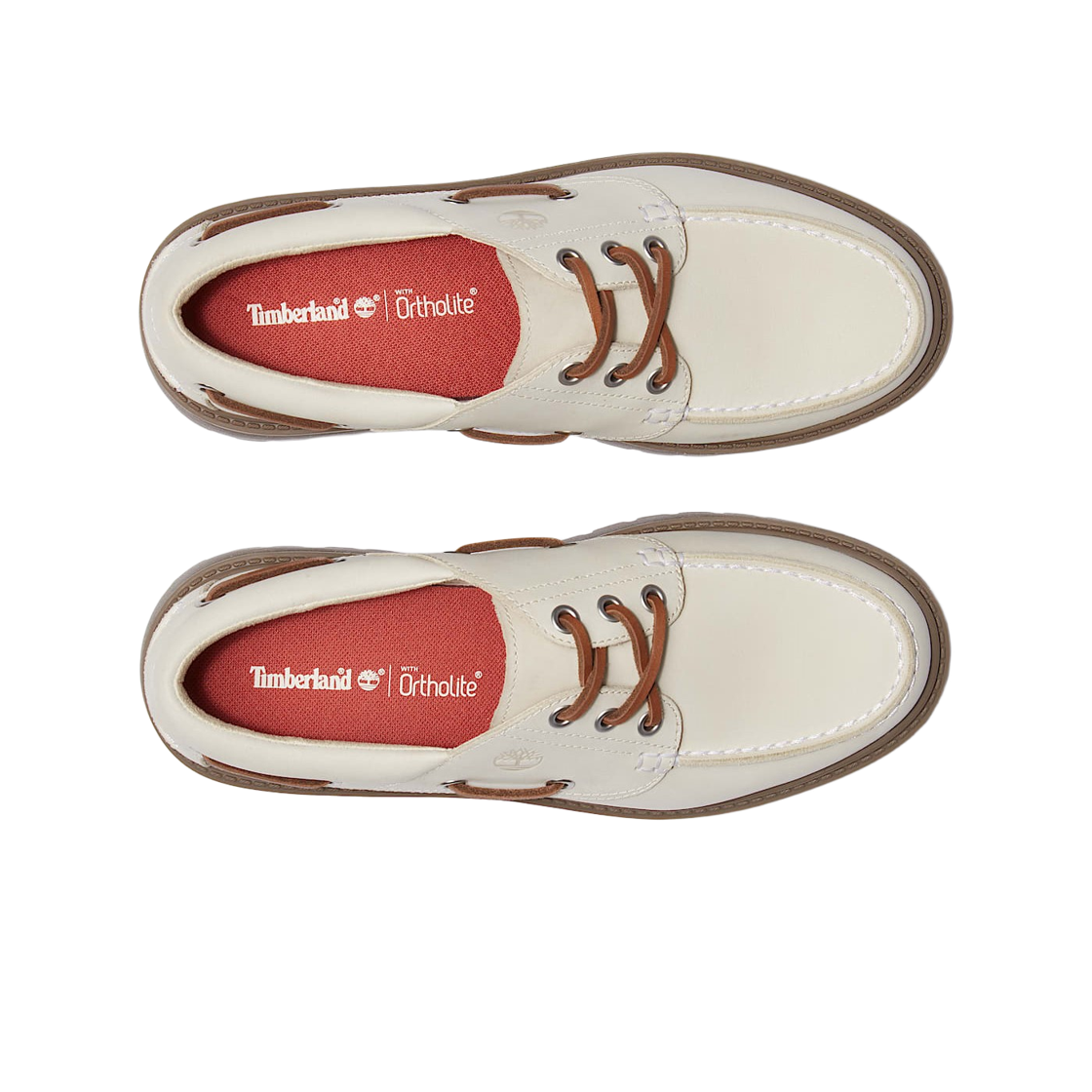 (W) 팀버랜드 스톤 스트릿 플랫폼 보트 슈즈 오프 화이트 누벅 - 와이드((W) Timberland Stone Street Platform Boat Shoes Off White Nubuck - Wide) - 2