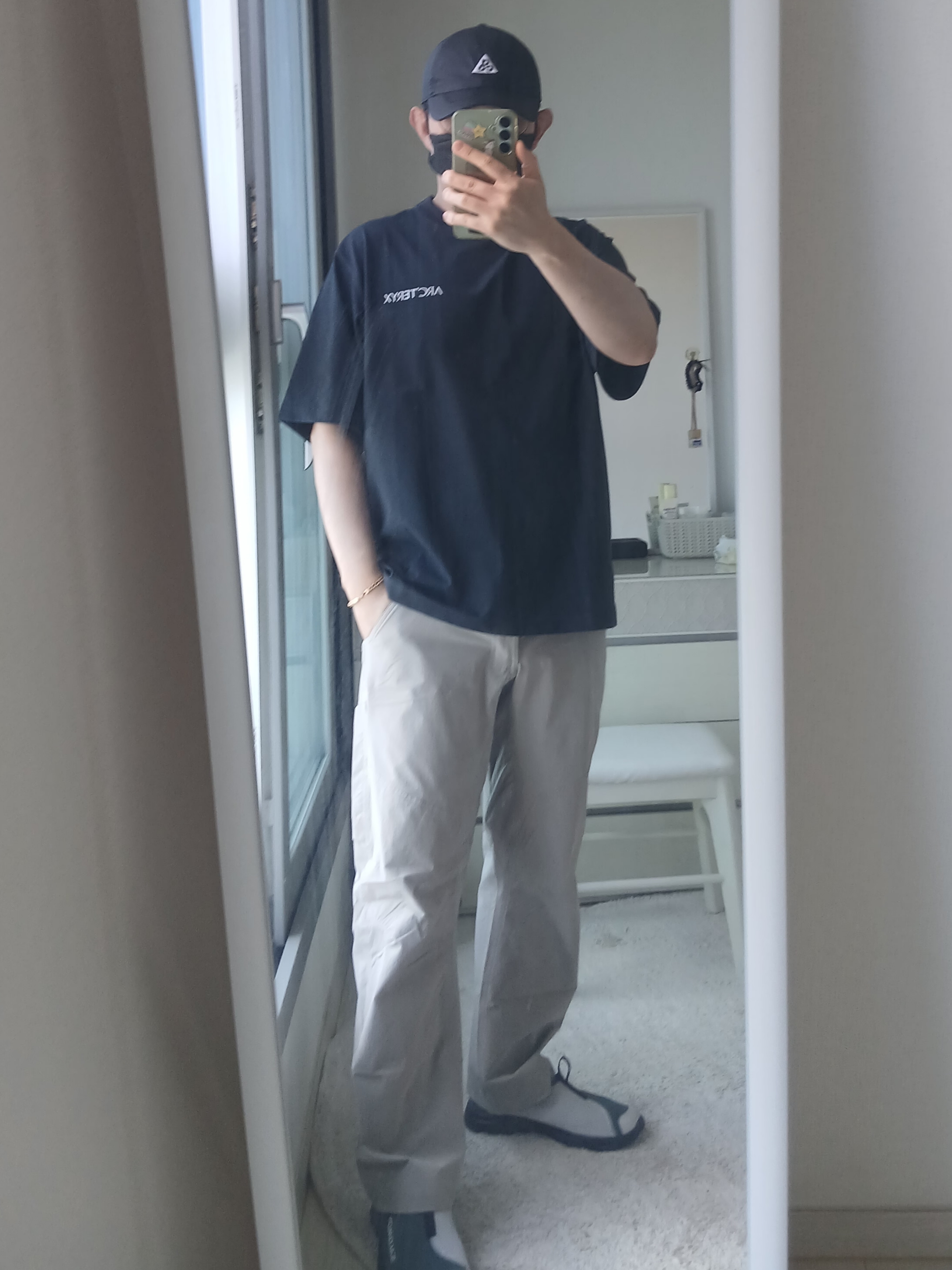 Arc'teryx Cronin Pants Rune, Arc'teryx Envoy Grand Wall SS T-Shirt Orion 착용 스타일 - 3