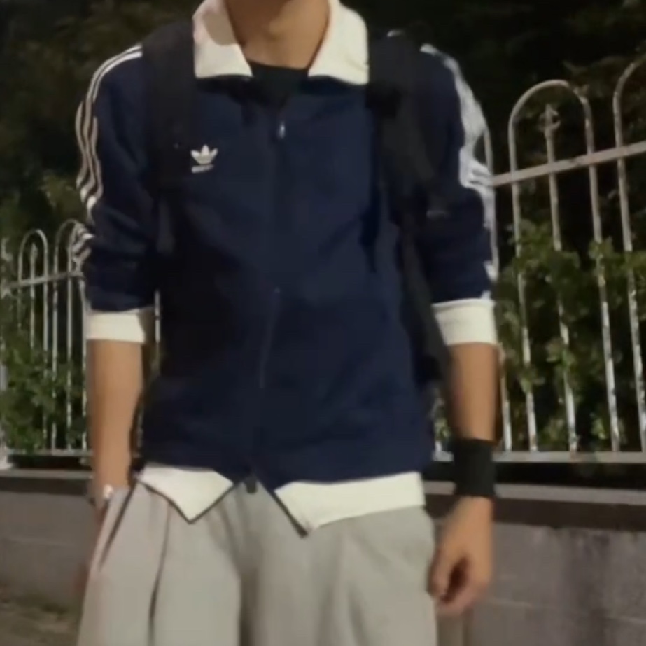 Adidas Adicolor Classic Beckenbauer Track Top Night Indigo - KR Sizing 착용 스타일 - 2