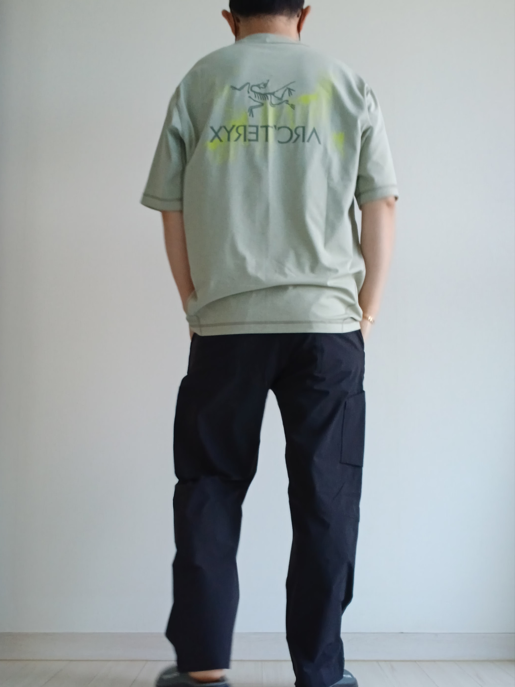 Arc'teryx Envoy Grand Wall SS T-Shirt Habitat, Arc'teryx Cronin Pants Black 착용 스타일 - 10