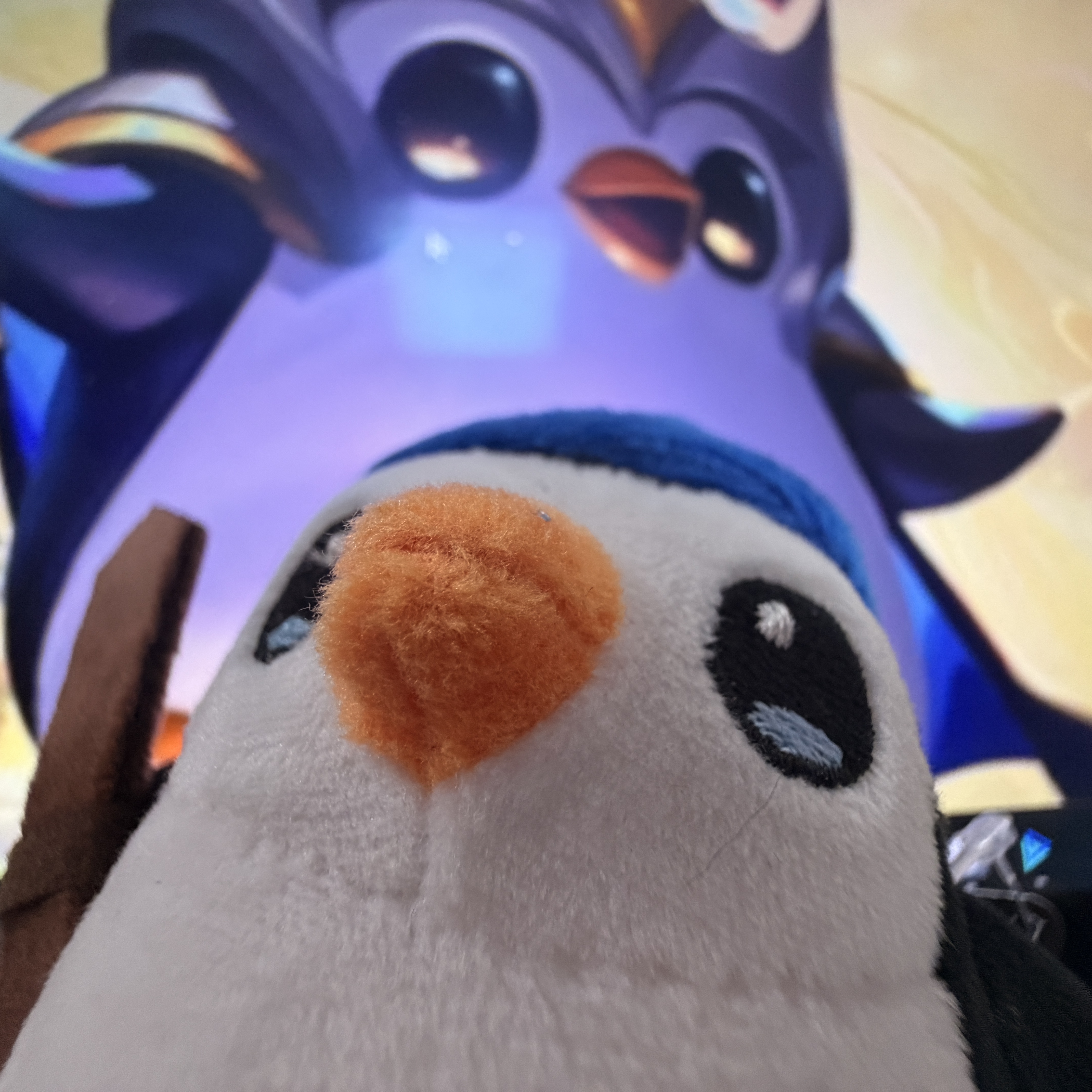 Dream C&C Teamfight Tactics Pengu Keyring 8cm 착용 스타일 - 3