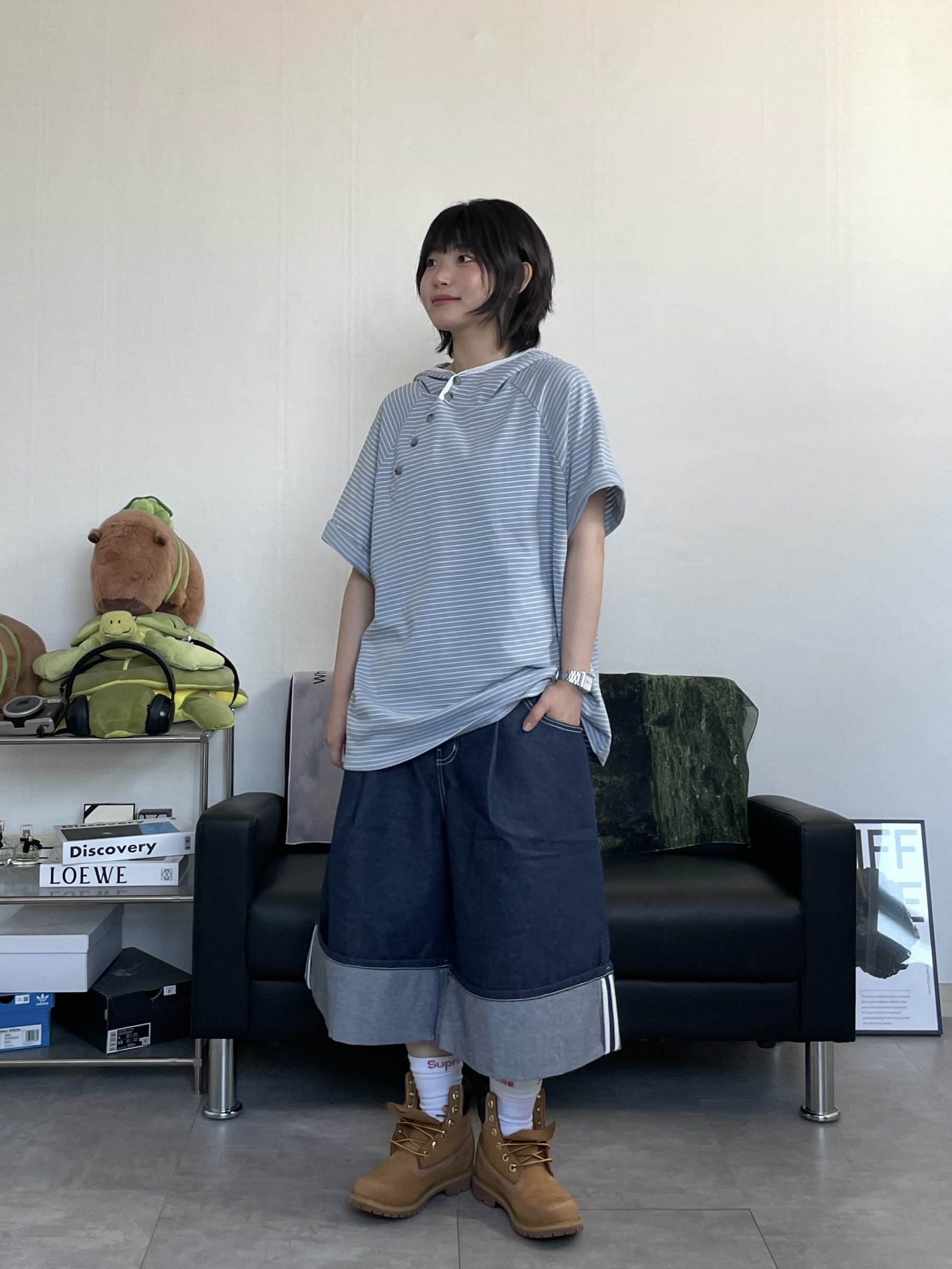 Supreme Hanes Crew Socks White (4 Pack), (W) Timberland 6 Inch Premium Waterproof Boot Wheat Nubuck - Wide 착용 스타일 - 1