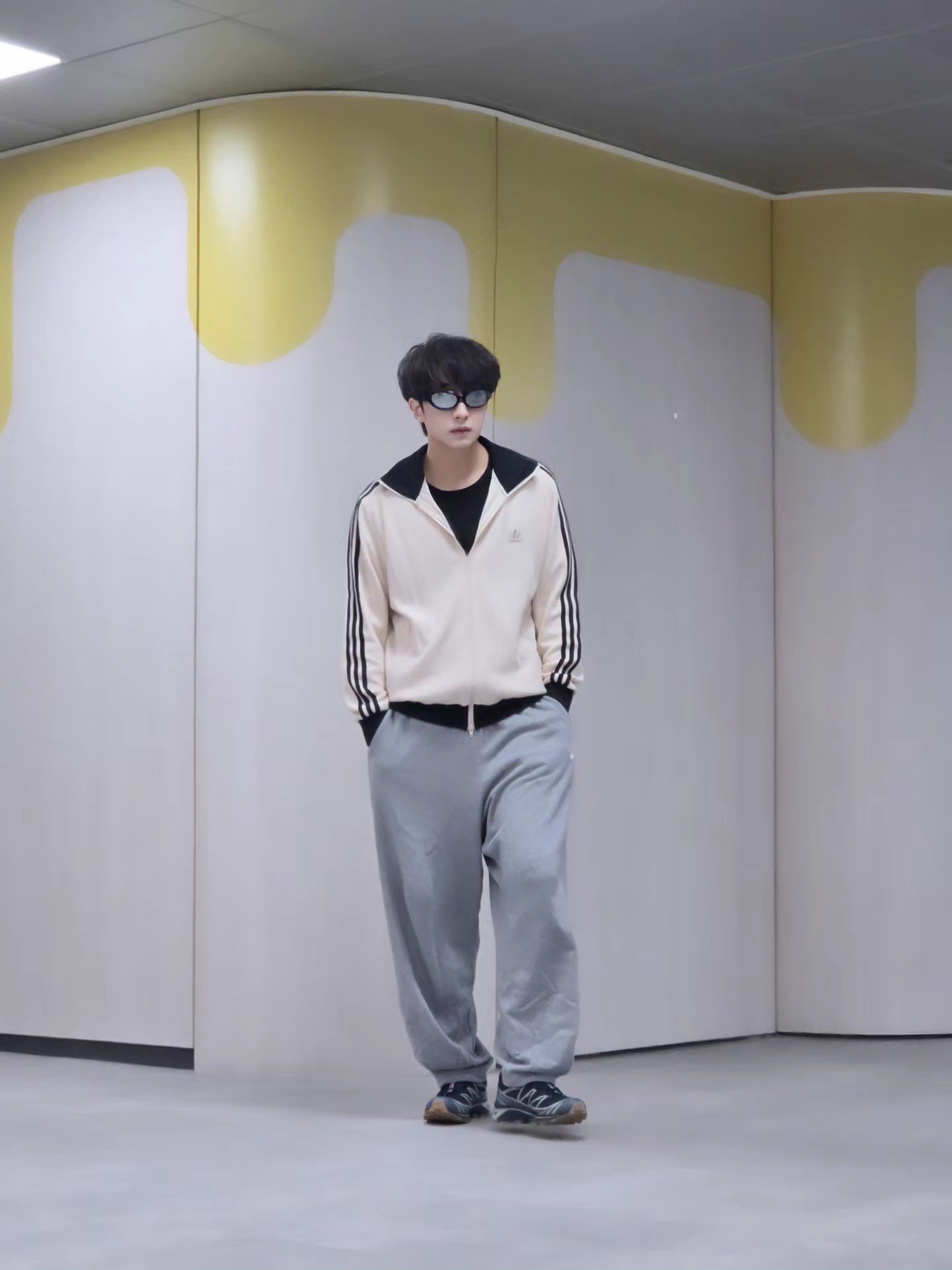 Adidas Waffle Beckenbauer Track Top Wonder White - KR Sizing, Adidas Waffle Beckenbauer Track Top Wonder White - KR Sizing 착용 스타일 - 6