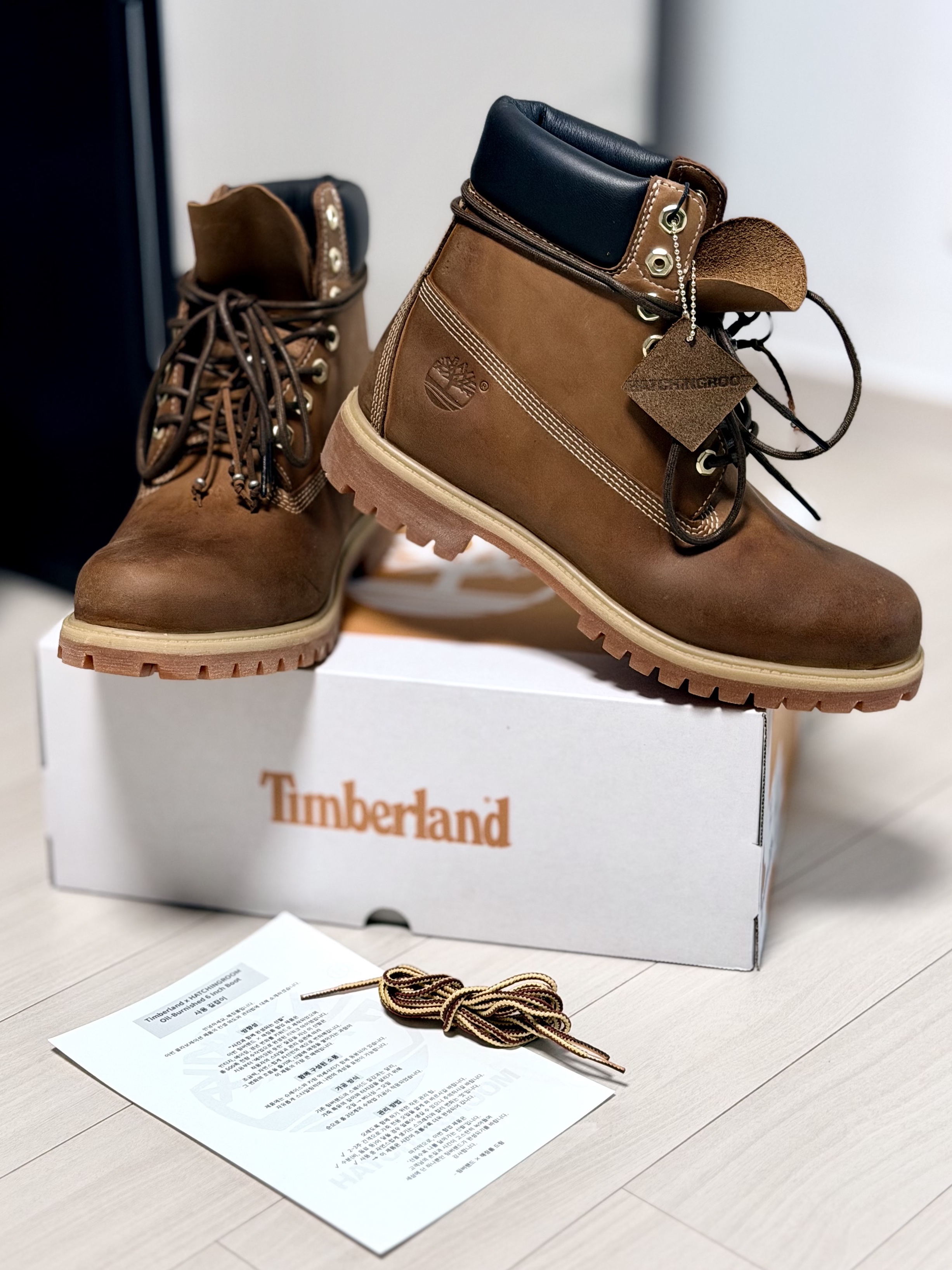 Timberland x Hatchingroom 6 Inch Boots Oil-Burnished 착용 스타일