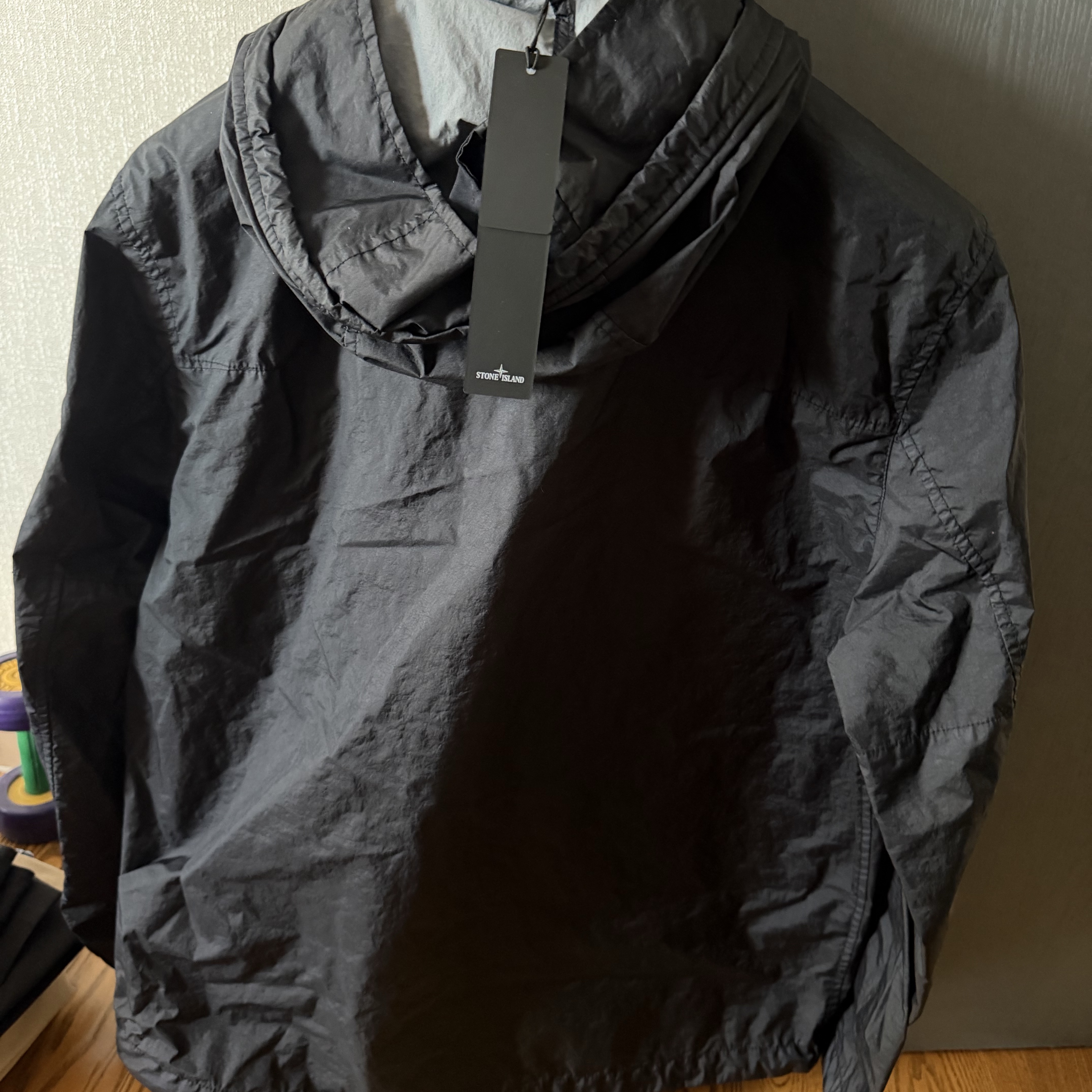 Stone Island 41123 Membrana 3L TC Hooded Jacket Blue - 24SS 착용 스타일 - 2