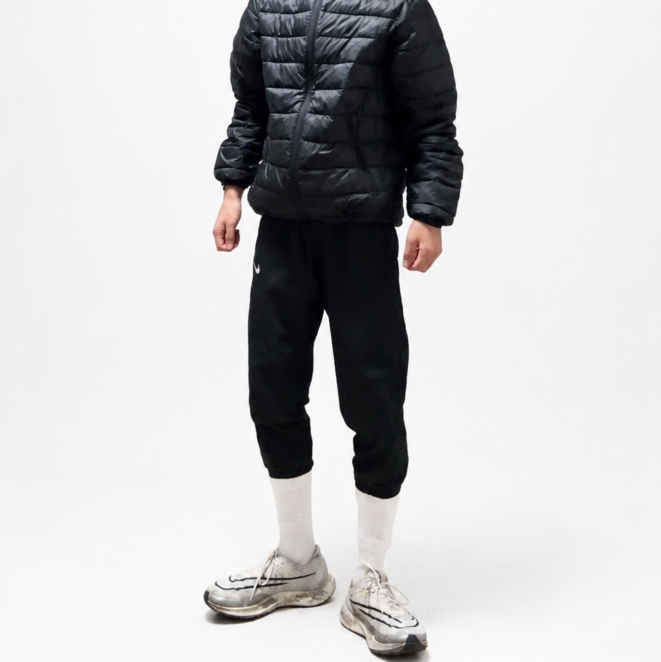 Nike Dri-Fit Challenger Woven Pants Black - Asia, Nike Coat Multi-Flier Cushion Tennis Crew Socks White (2 Packs/Korean Ver.) 착용 스타일