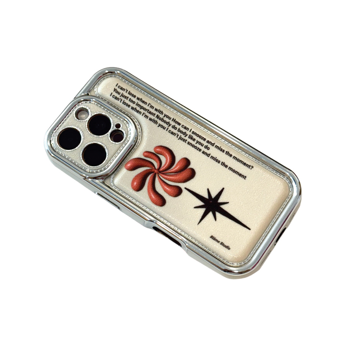 블레임스튜디오 베이지 메탈 로고 케이스(BLAMESTUDIO SOS Beige Metal Logo Case) - 3