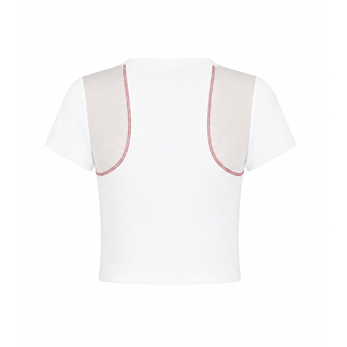 쇠아 스포티 절개 코르셋 탑 화이트(SØAR Flatlock Sporty Corset Top White) - 2