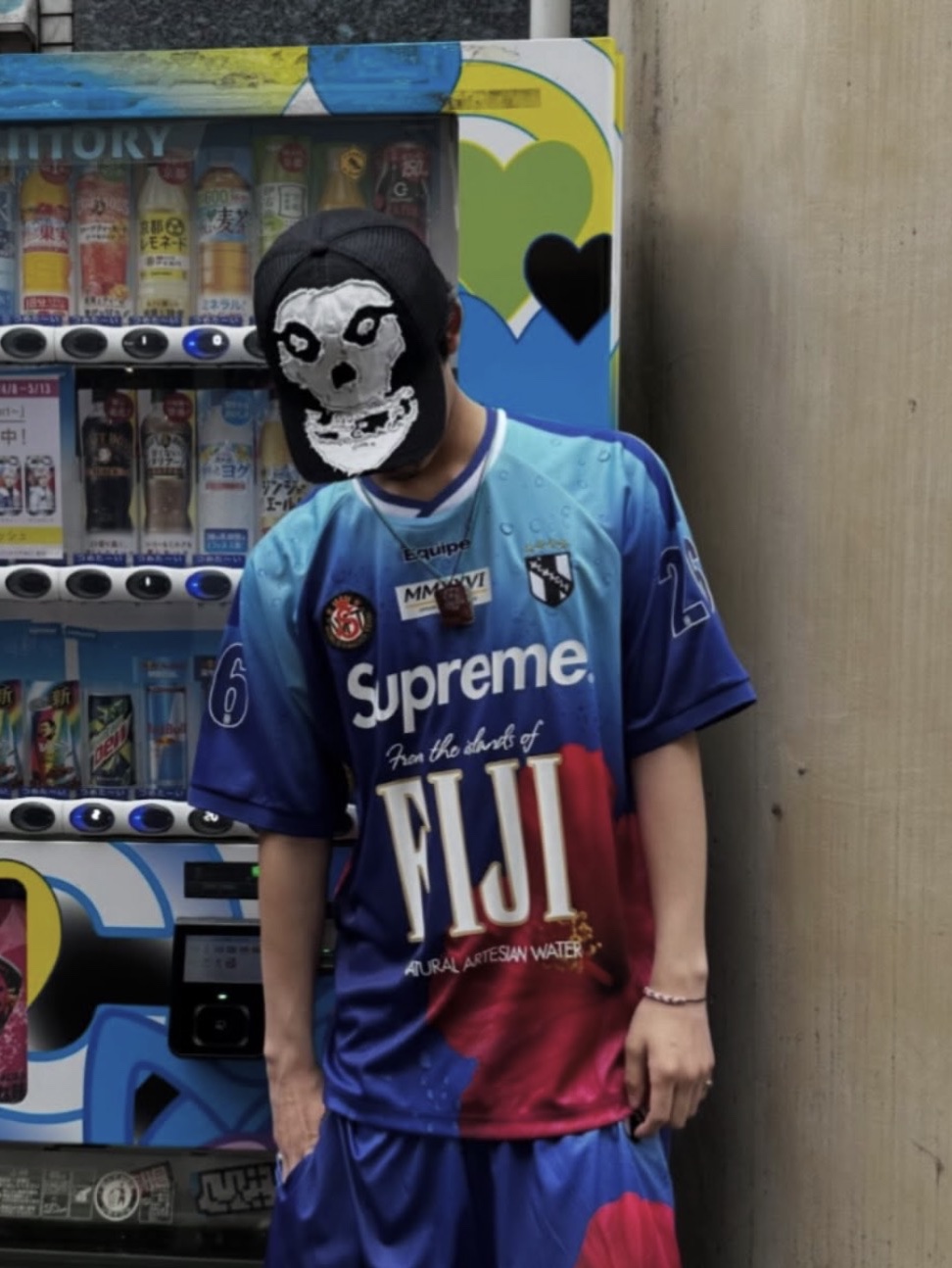 Supreme x FIJI Soccer Jersey Multicolor - 26SS, Supreme x MM6 Maison Margiela Split Varsity Jacket Multicolor - 24SS 착용 스타일 - 1