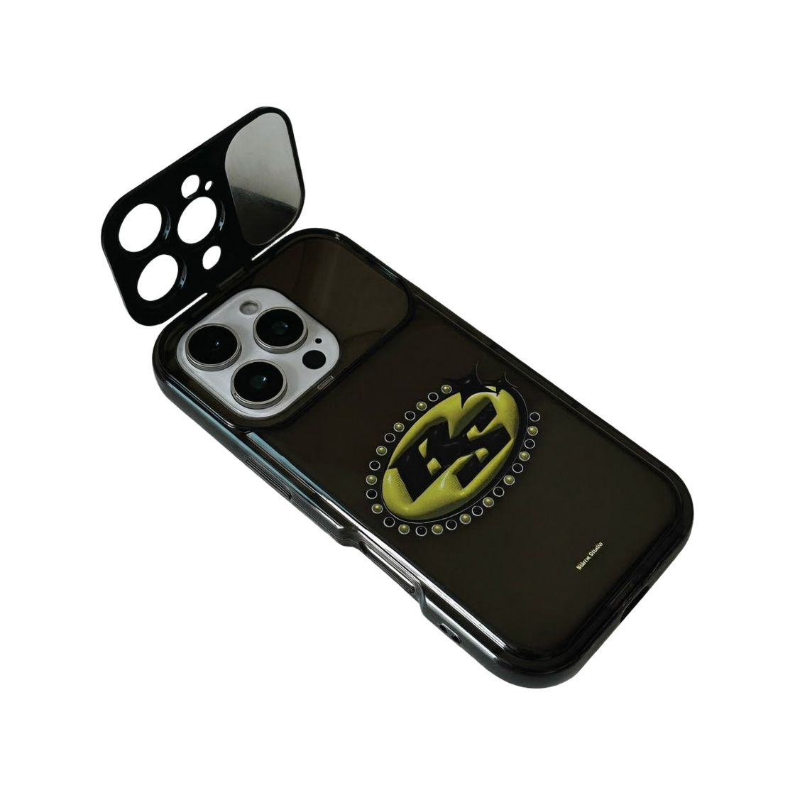 블레임스튜디오 옐로 쥬얼리 로고 미러 케이스(BLAMESTUDIO Yellow Jewelry logo mirror case)