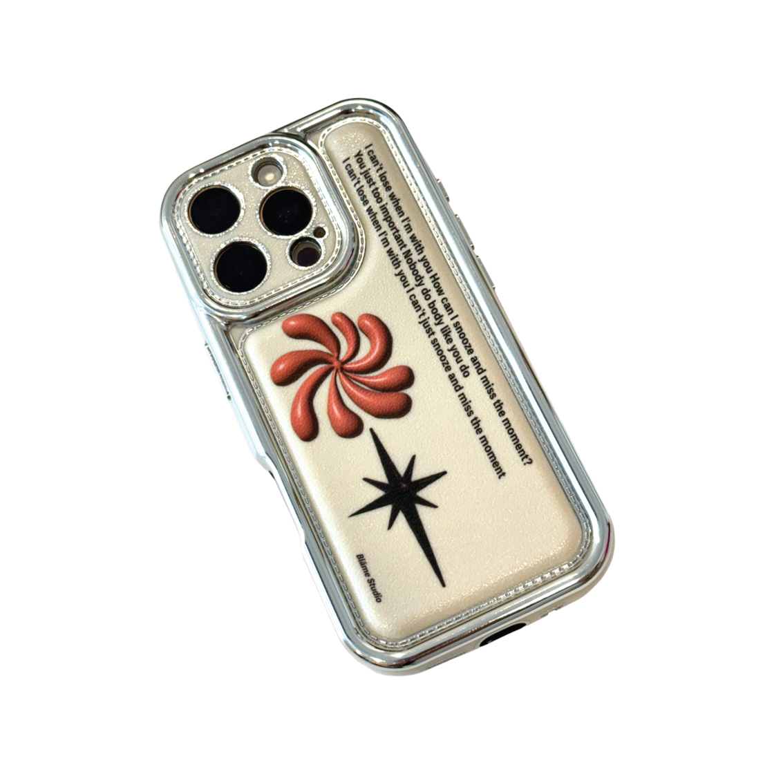 블레임스튜디오 베이지 메탈 로고 케이스(BLAMESTUDIO SOS Beige Metal Logo Case) - 2