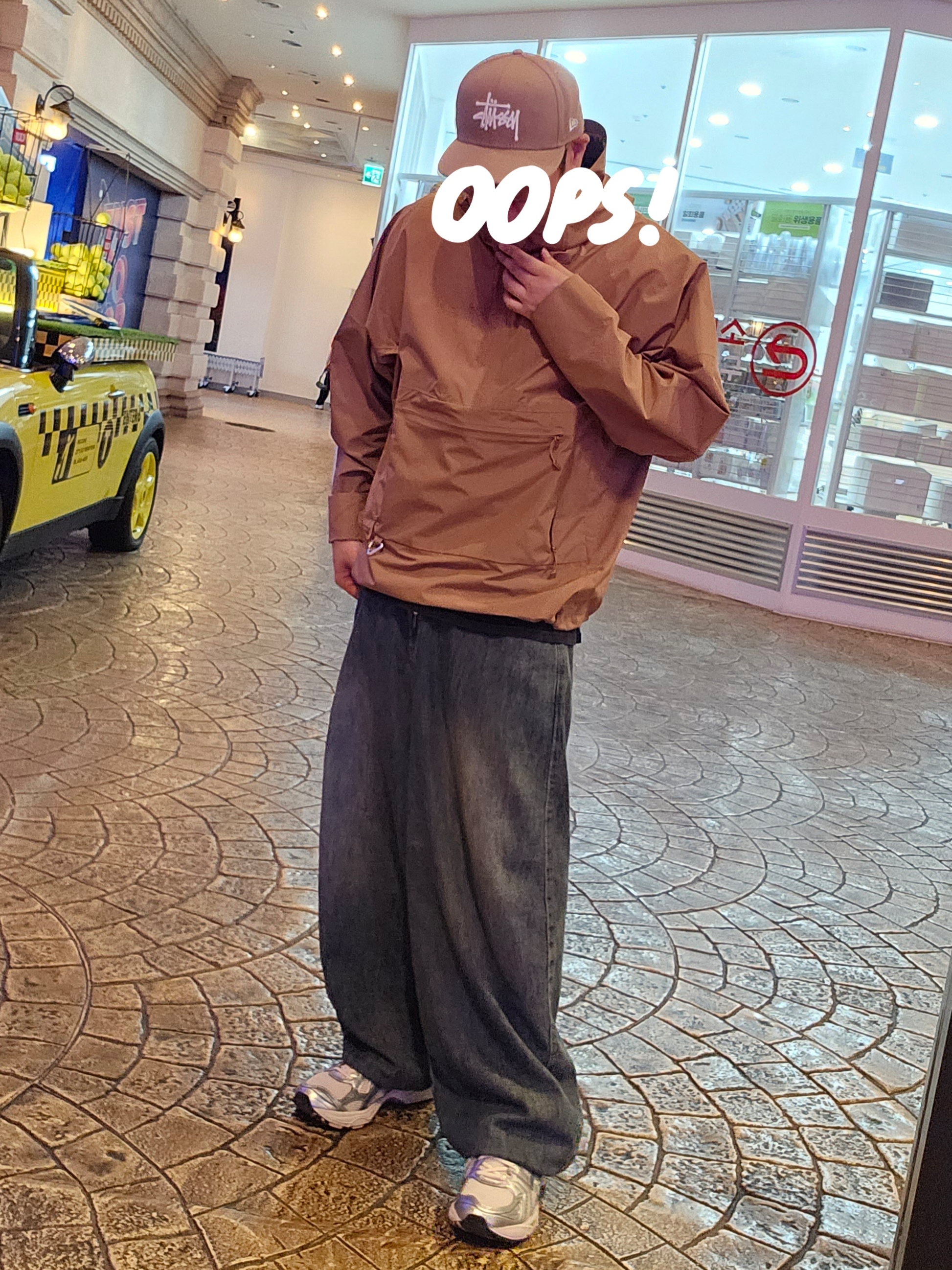 Nike ACG Storm-Fit ADV Cascade Rain Jacket Dark Driftwood- Asia, Stussy Authentic New Era Cap Khaki 착용 스타일