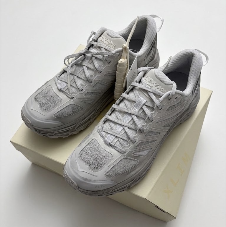 Hoka x Xlim Mafate Speed 2 TS Grey Foam 착용 스타일