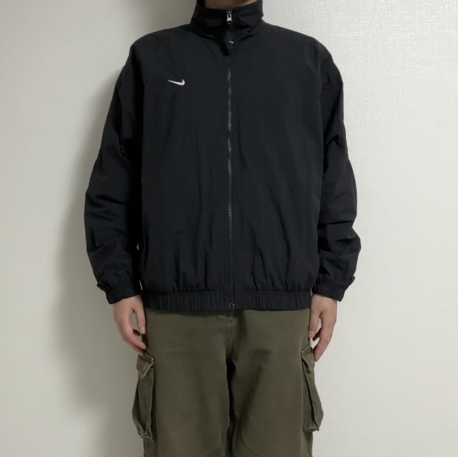 Nike NRG Solo Swoosh Woven Track Jacket Black - Asia 착용 스타일 - 3