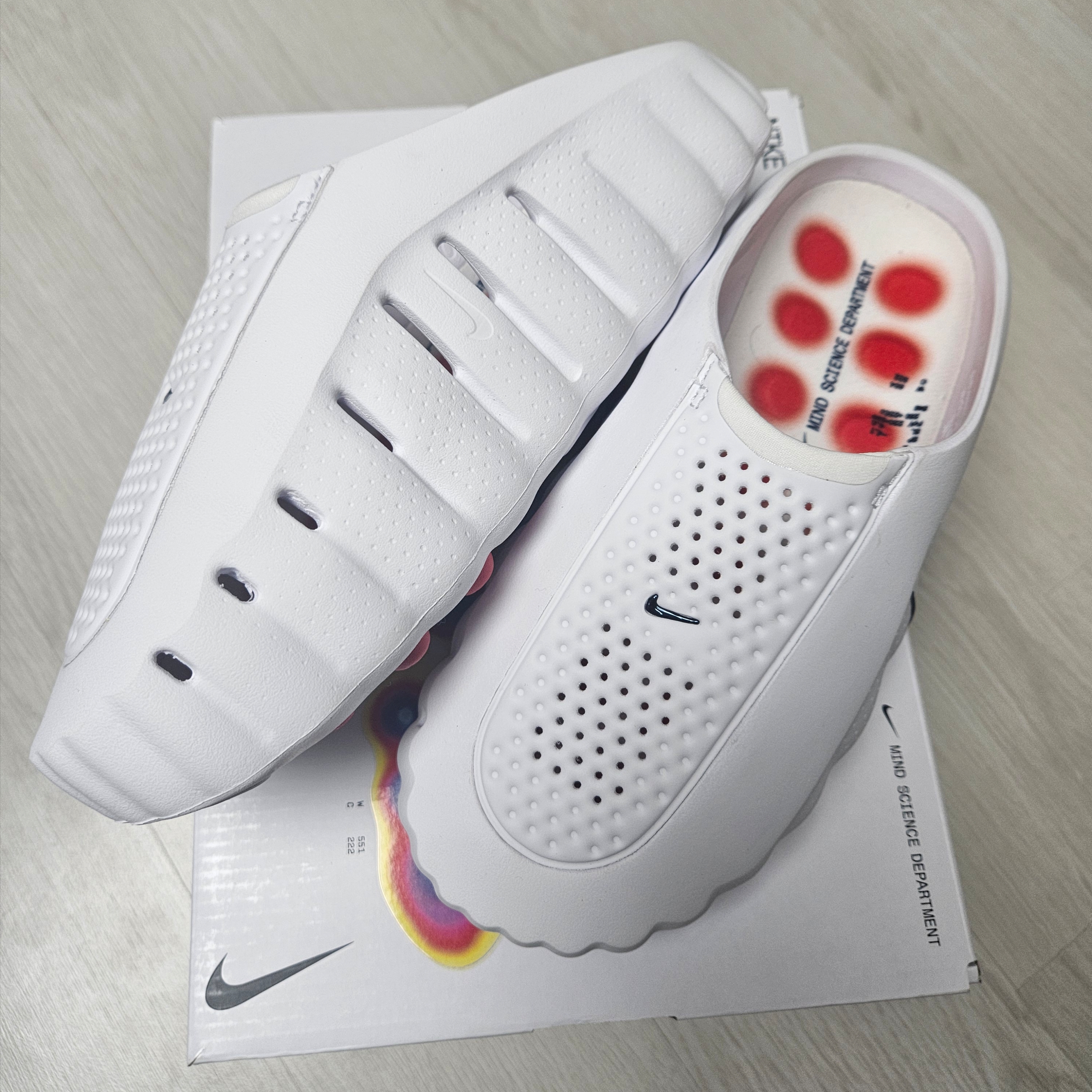 Nike Mind 001 Slide White 착용 스타일