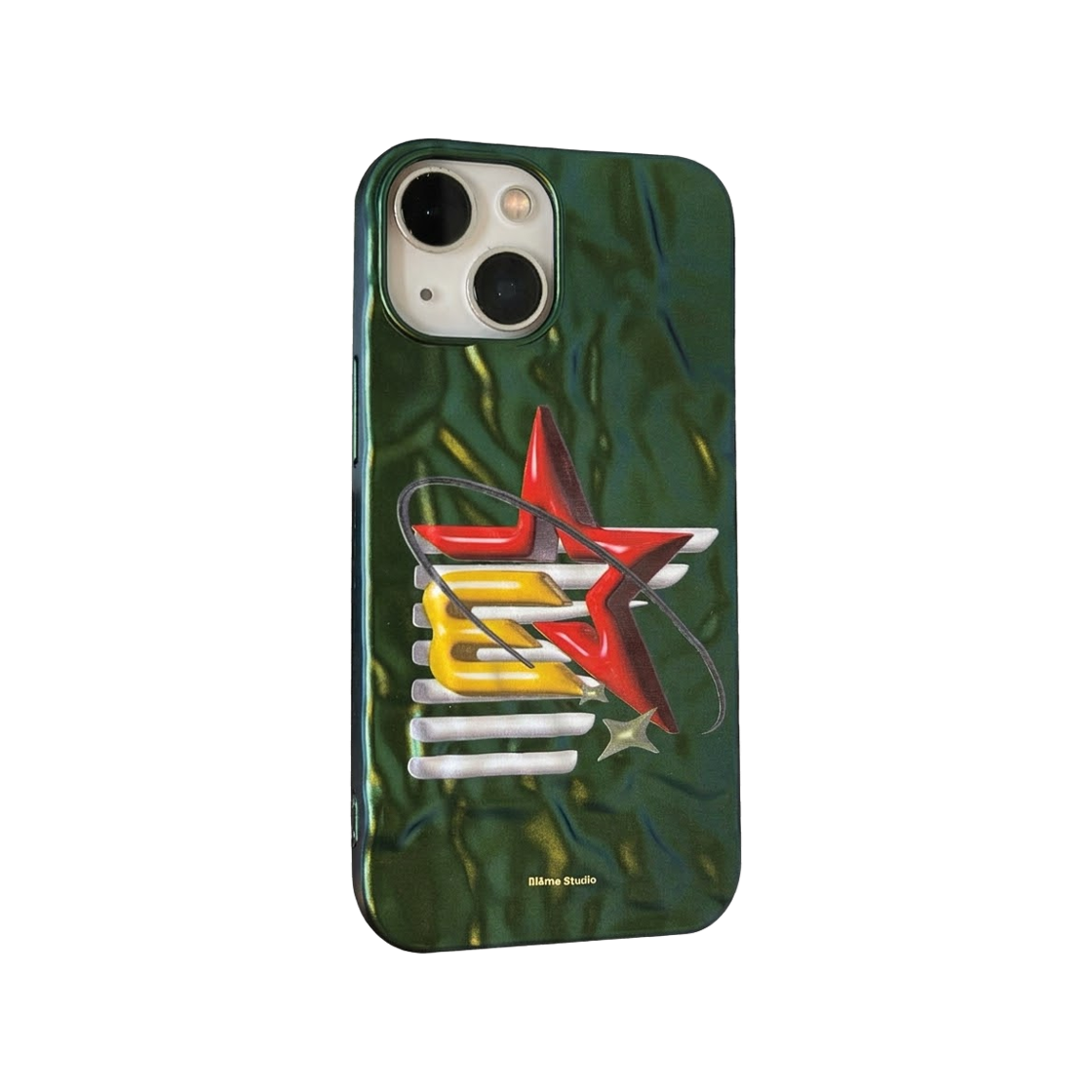 블레임스튜디오 그린 스타로고 웨이브(BLAMESTUDIO BS Star logo green wavy case)