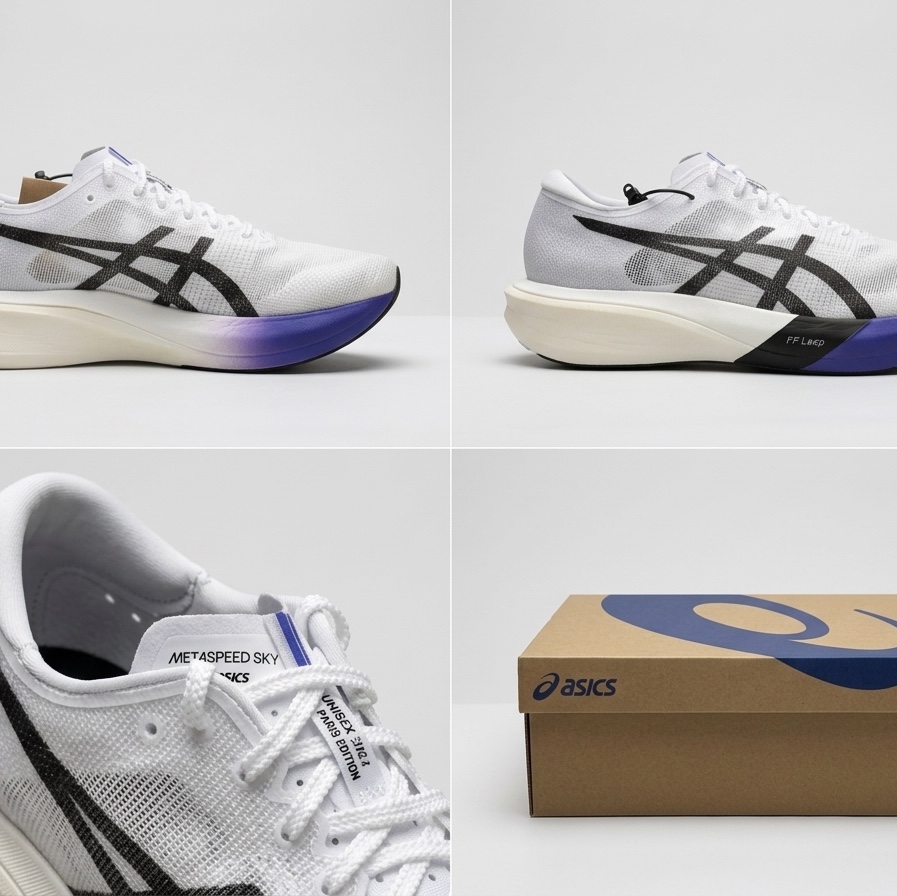 Asics Metaspeed Edge Tokyo White Cobalt Burst 착용 스타일 - 2