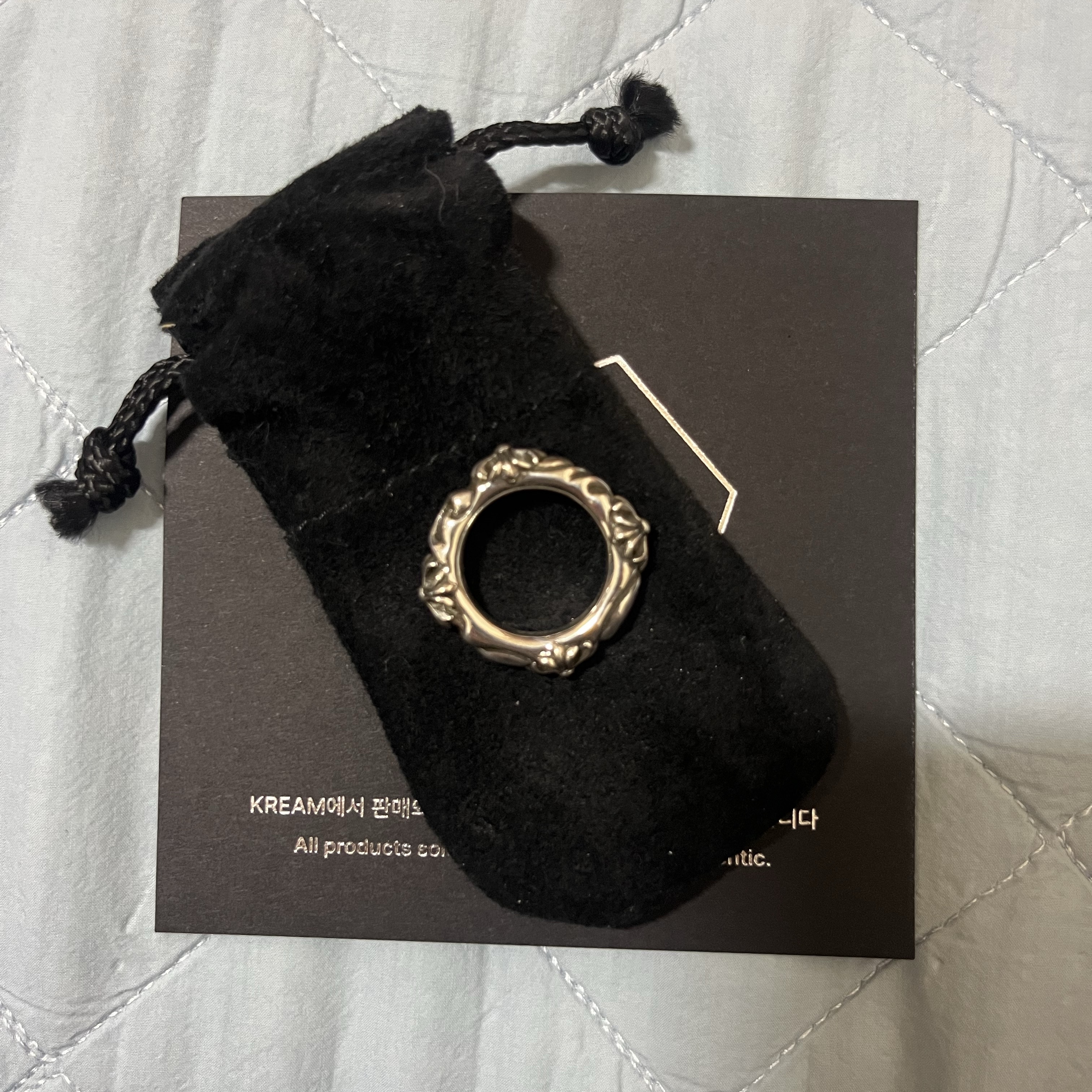 Chrome Hearts SBT Band Ring Silver 착용 스타일