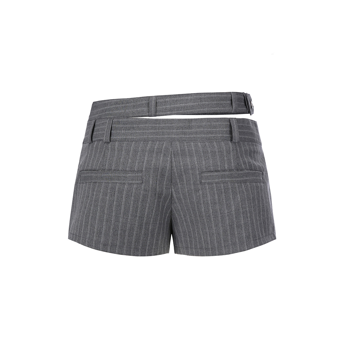 쇠아 투벨트 스트라이프 마이크로 숏팬츠 그레이(SØAR 2 Waistband Stripe Micro Short Pants Gray) - 2