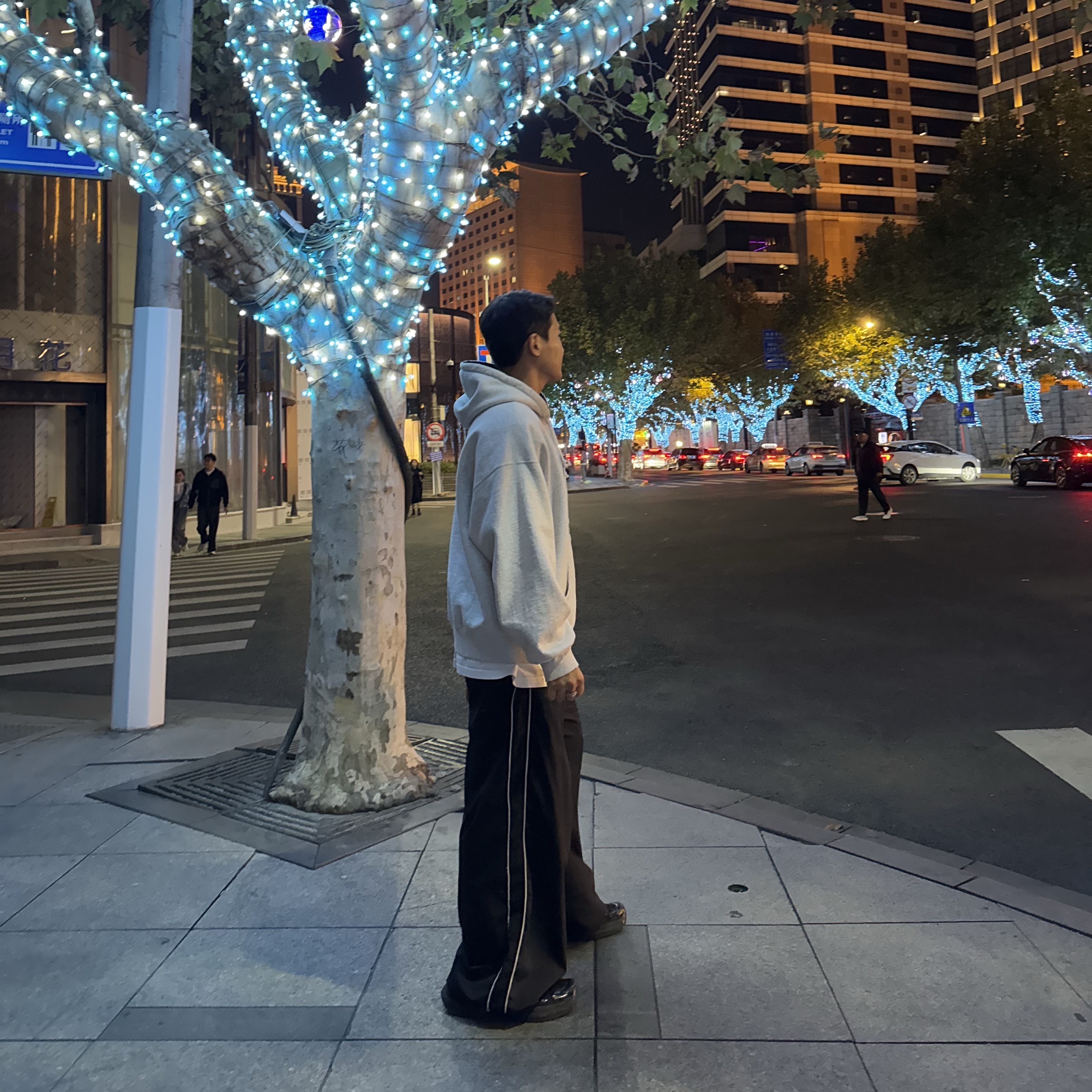 Undermycar Mu.126 Original Logo Piping Line Nylon Pants Black 착용 스타일