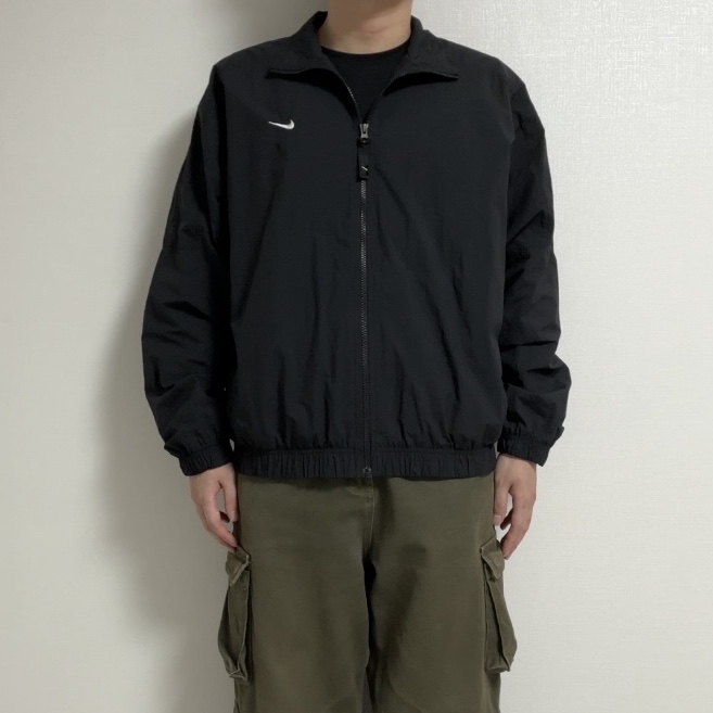 Nike NRG Solo Swoosh Woven Track Jacket Black - Asia 착용 스타일 - 2