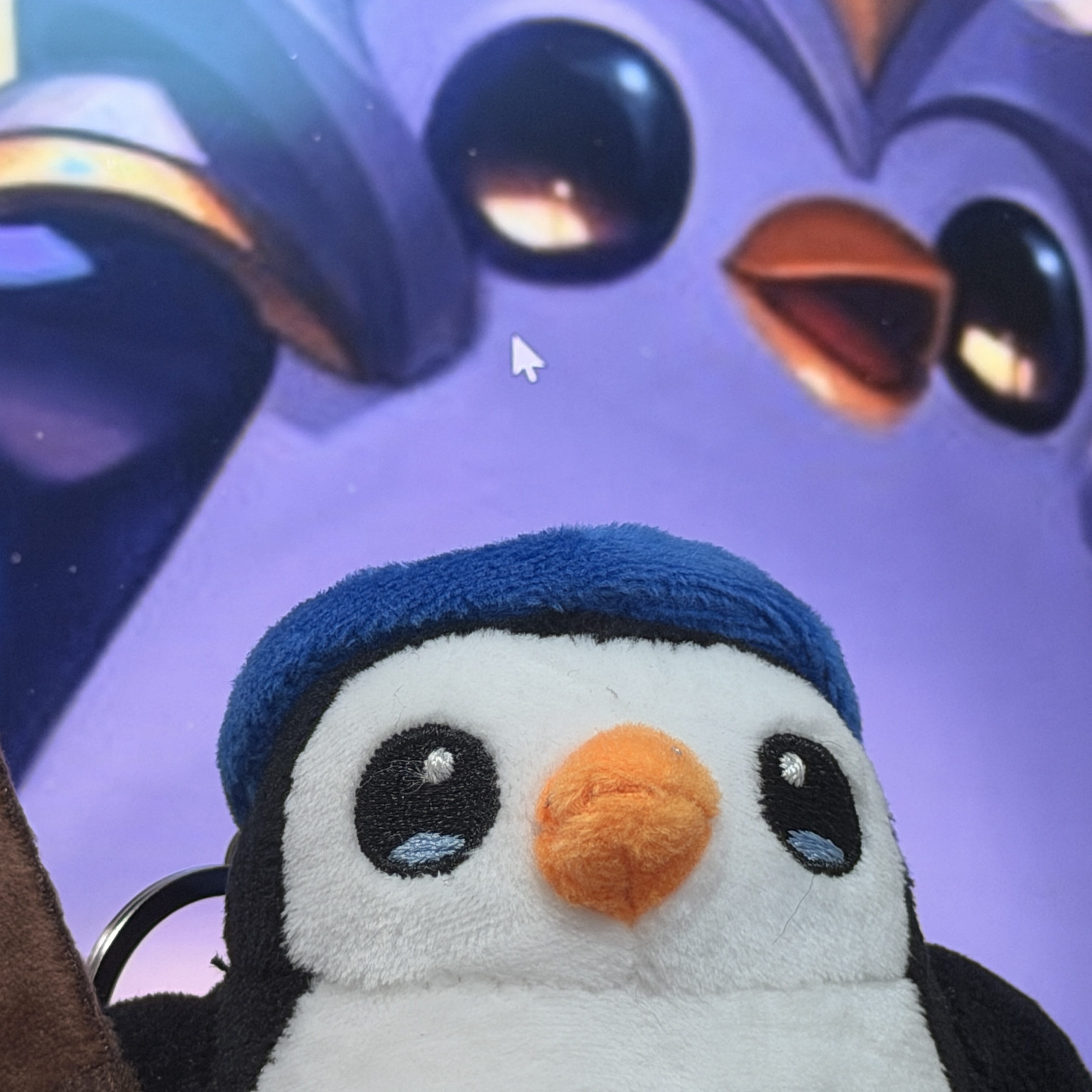Dream C&C Teamfight Tactics Pengu Keyring 8cm 착용 스타일 - 4