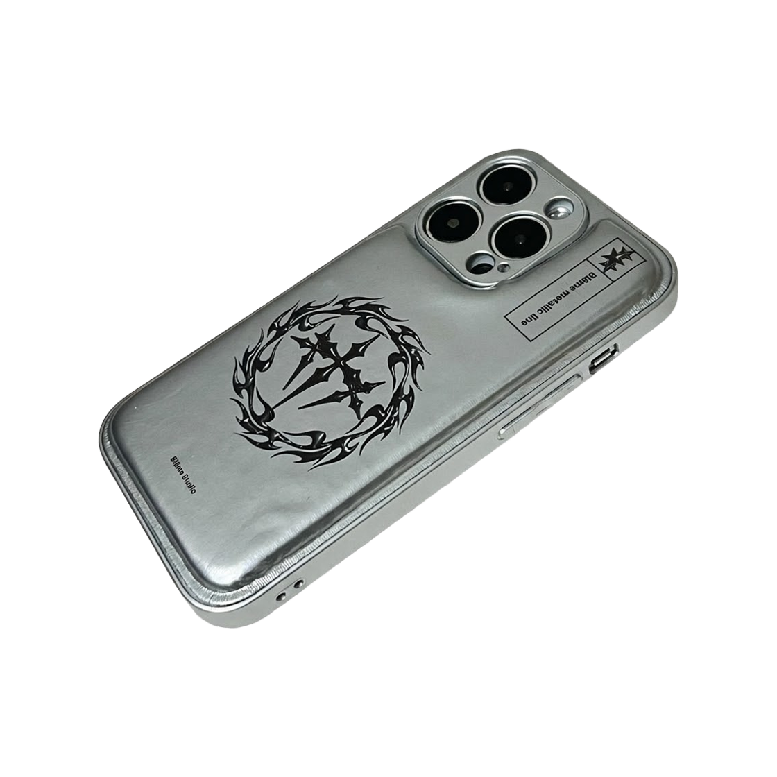 블레임스튜디오 메탈릭 실버 플러피 케이스(BLAMESTUDIO metallic silver fluffy case) - 2