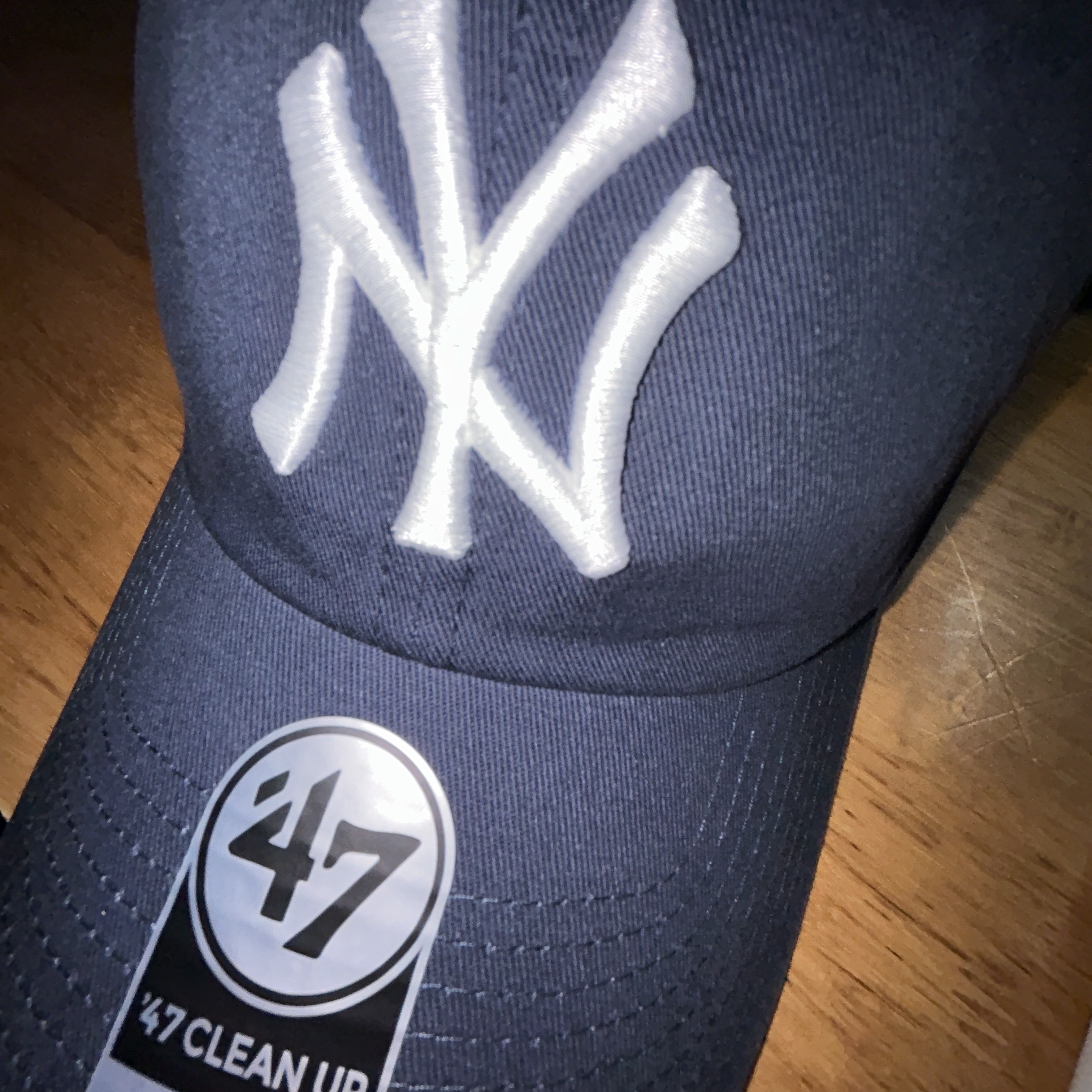 47 Brand New York Yankees Clean Up Navy 착용 스타일