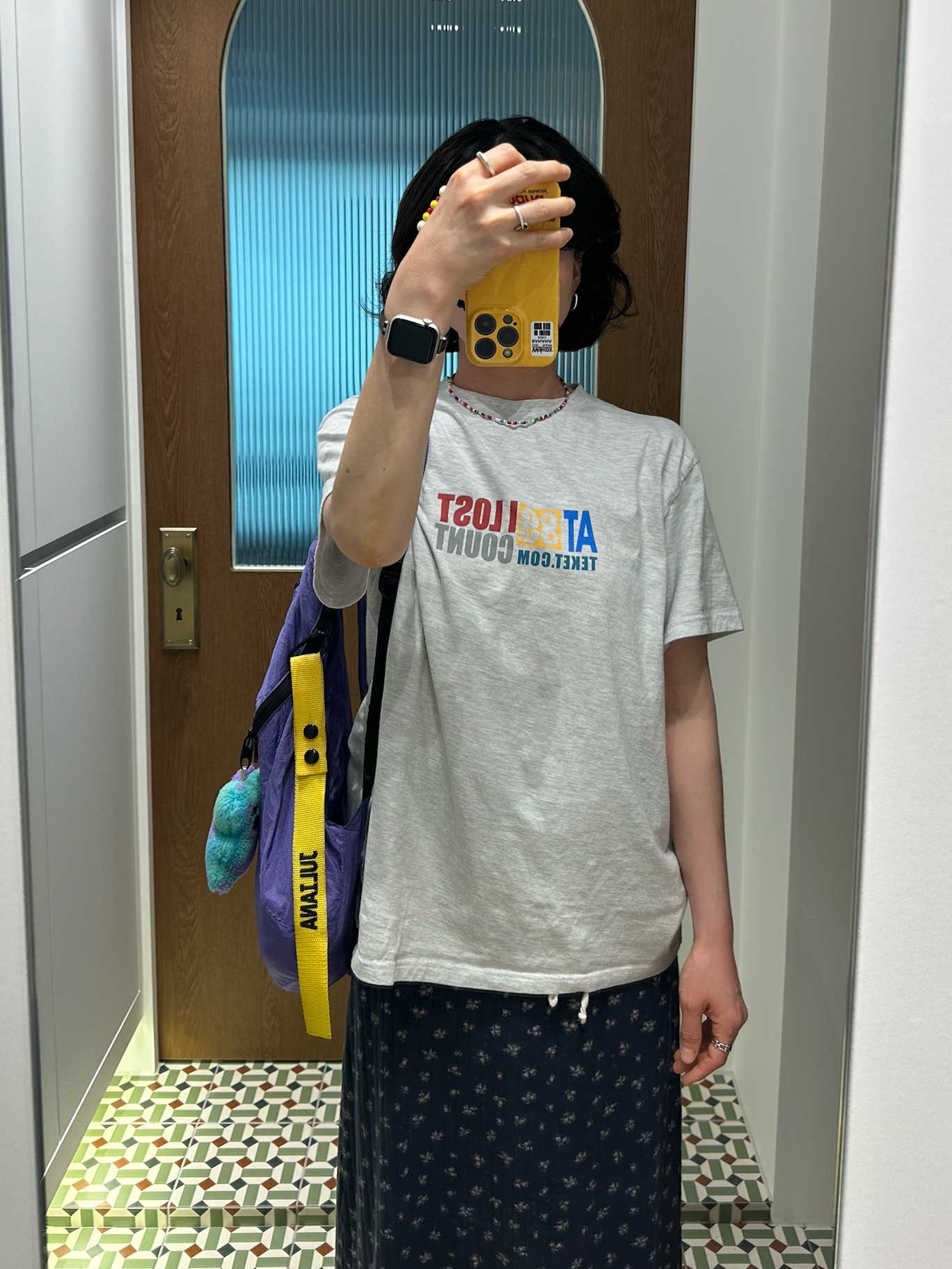 Nike x Jacquemus Moon Shoe SP University Red and Bicycle Yellow, Ticket to the Moon Mini Backpack Purple (15L) 착용 스타일 - 4